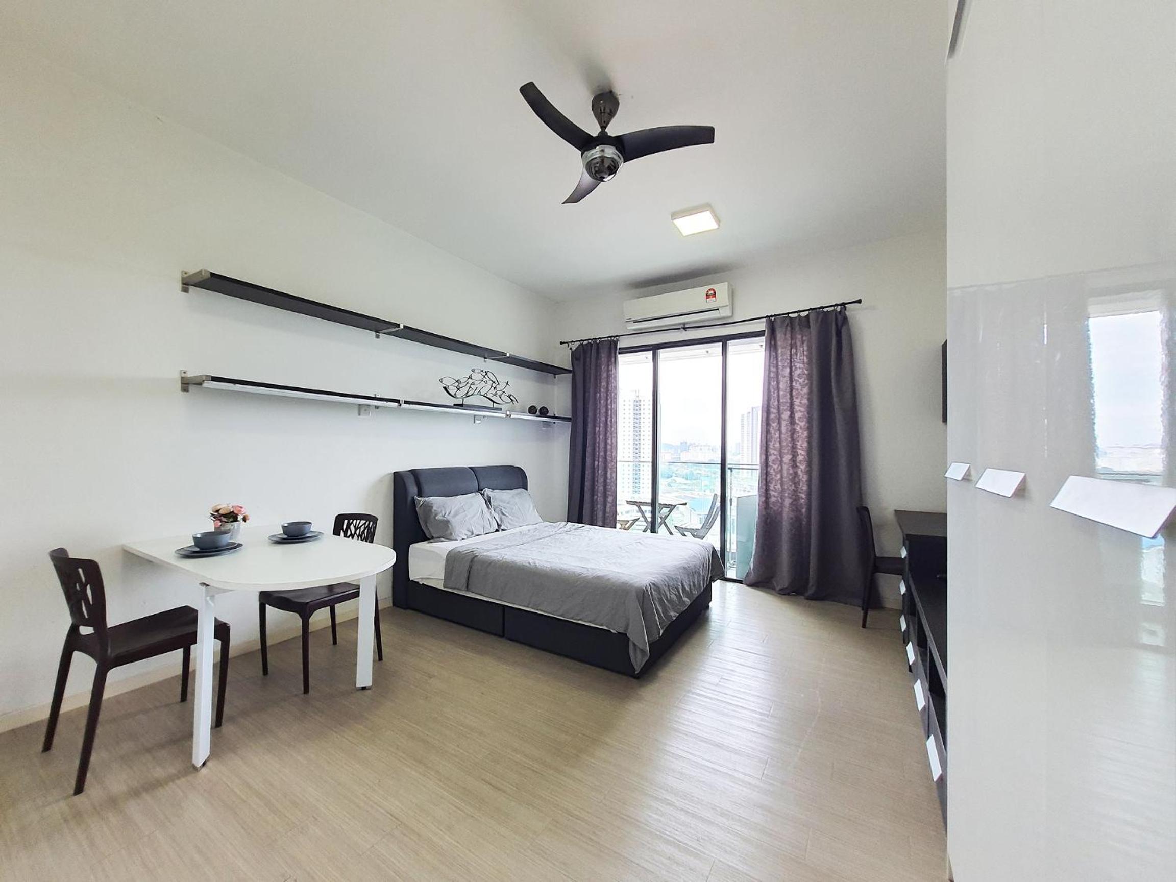 Studio with Balcony