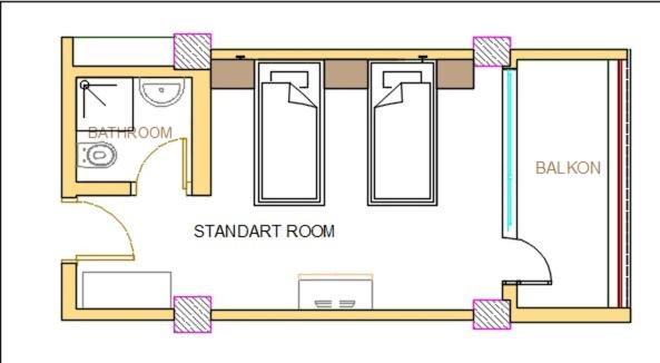 Double or Twin Room with Pool View