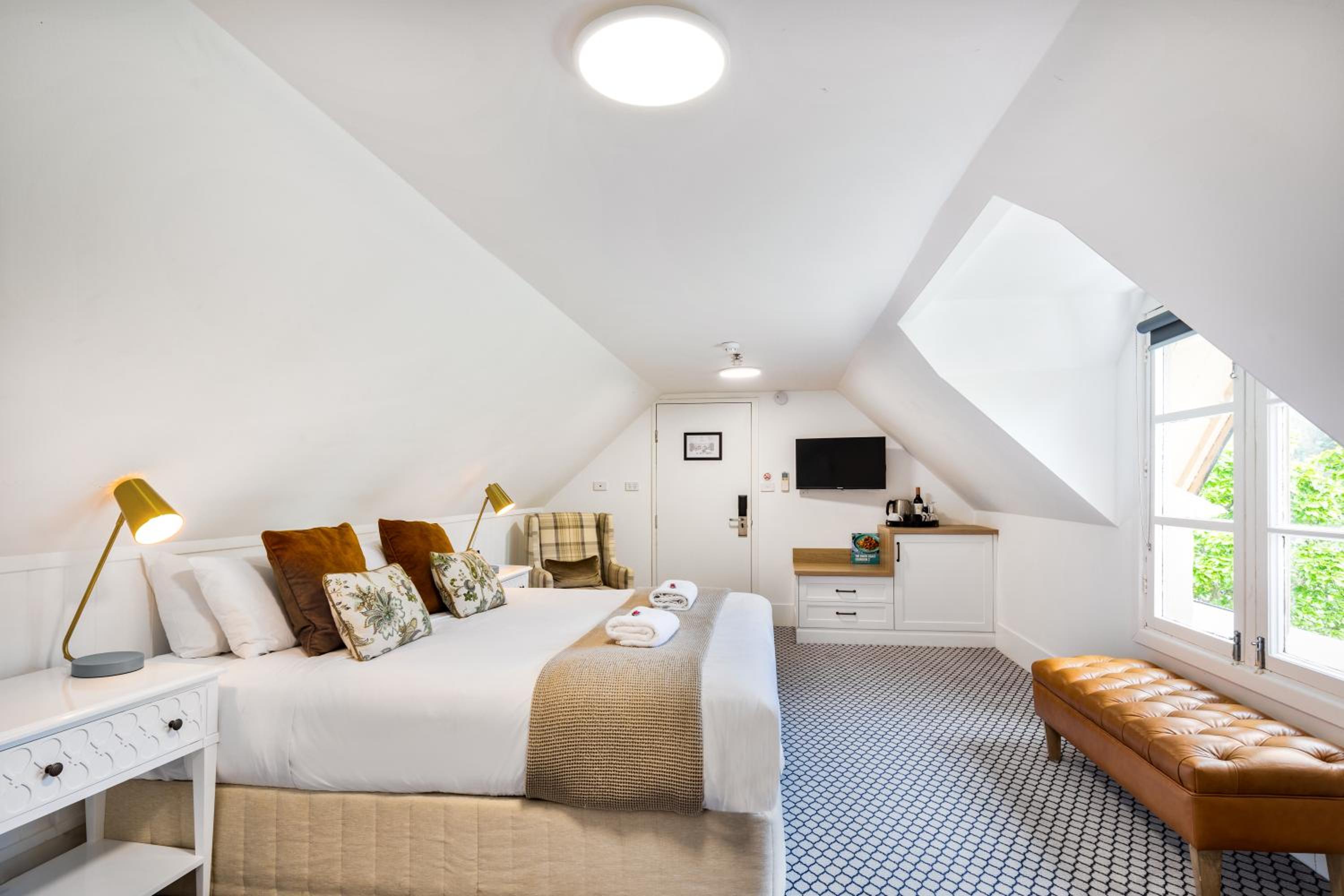 Loft Style King Room with Garden View