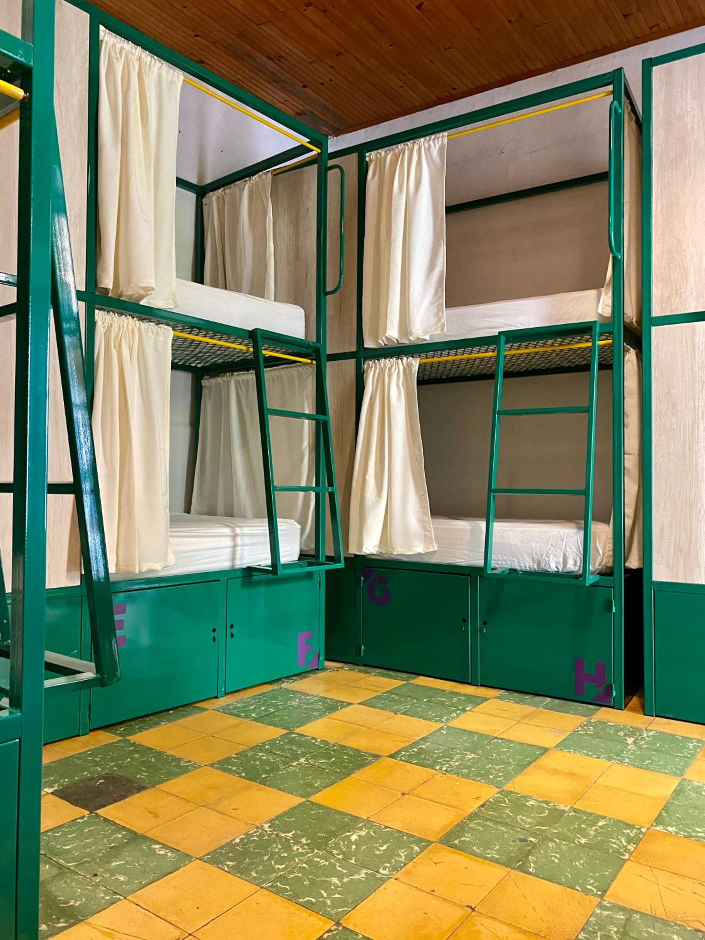 Bed in 8-Bed Female Dormitory Room with Shared Bathroom 