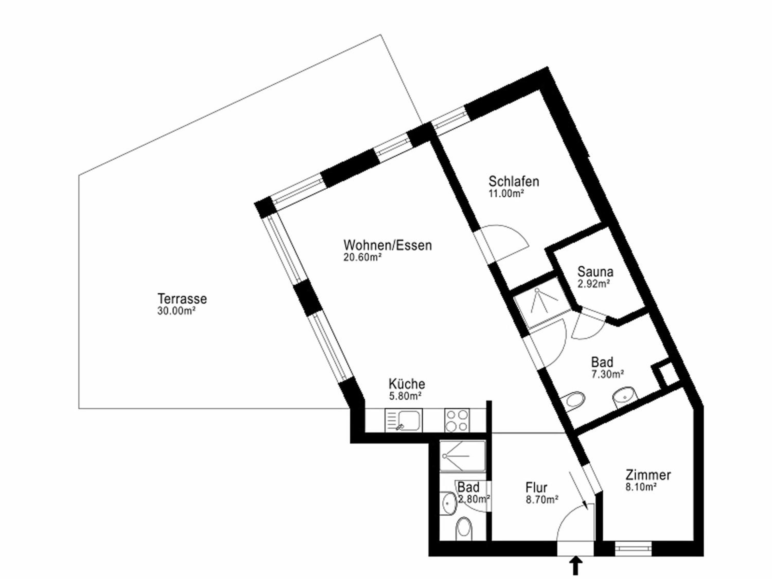 Apartment with Sauna photo 3