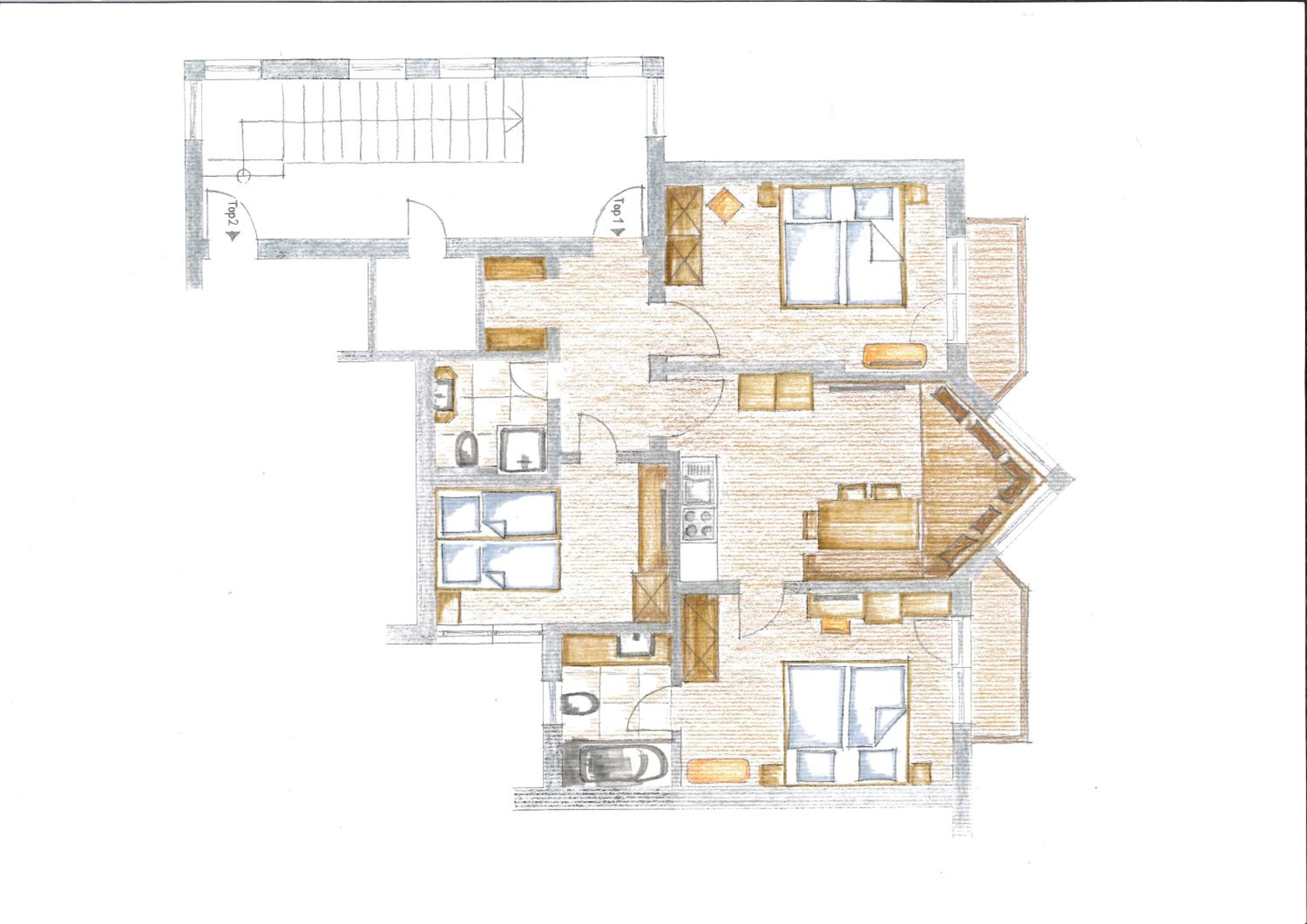 Three-Bedroom Apartment photo 2
