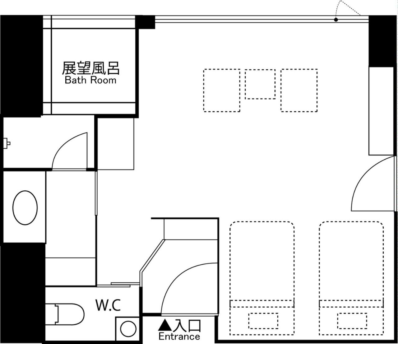Twin Room with Onsen View Bath photo 3