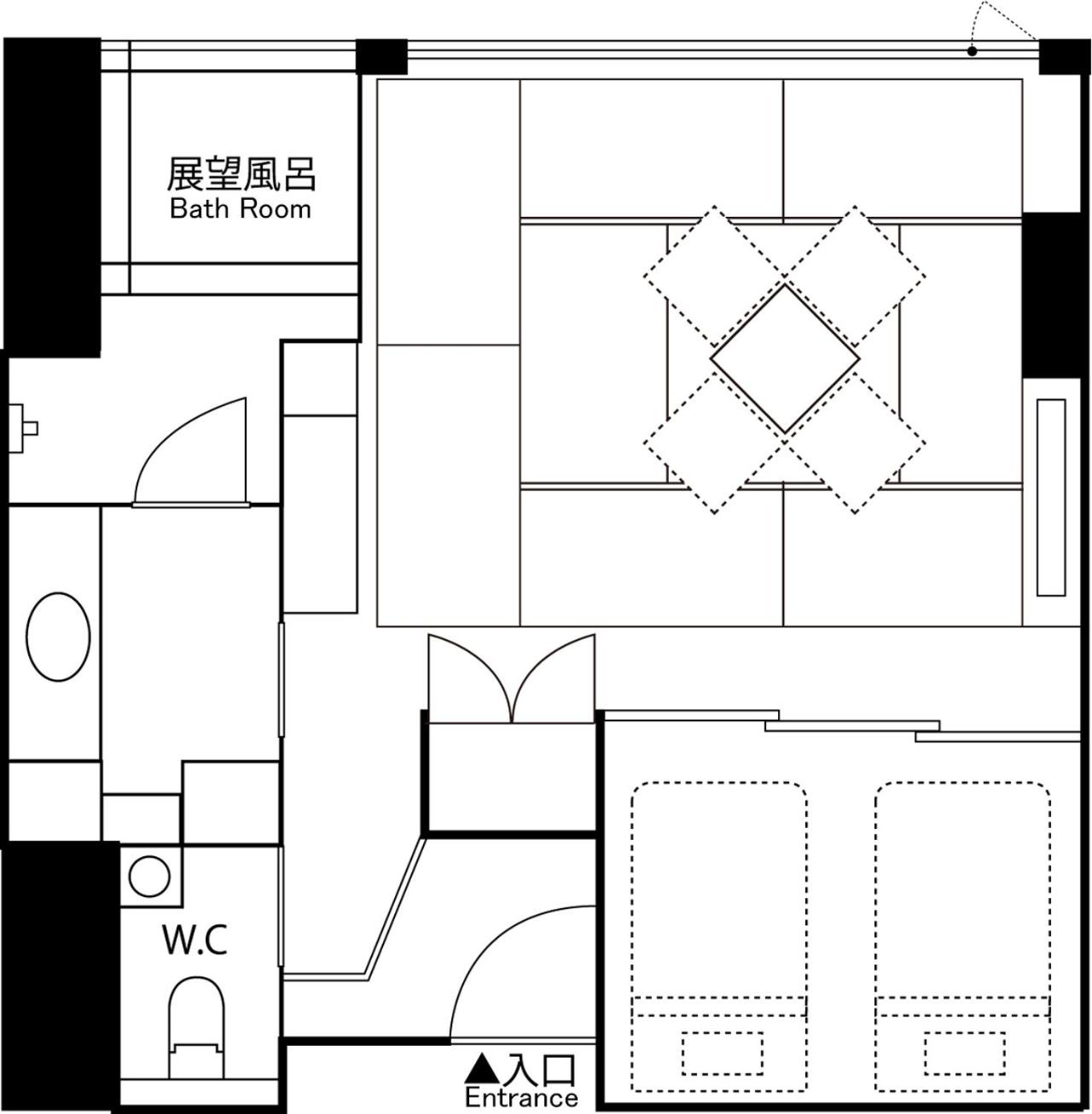 Room with Tatami Area & Onsen View Bath photo 2