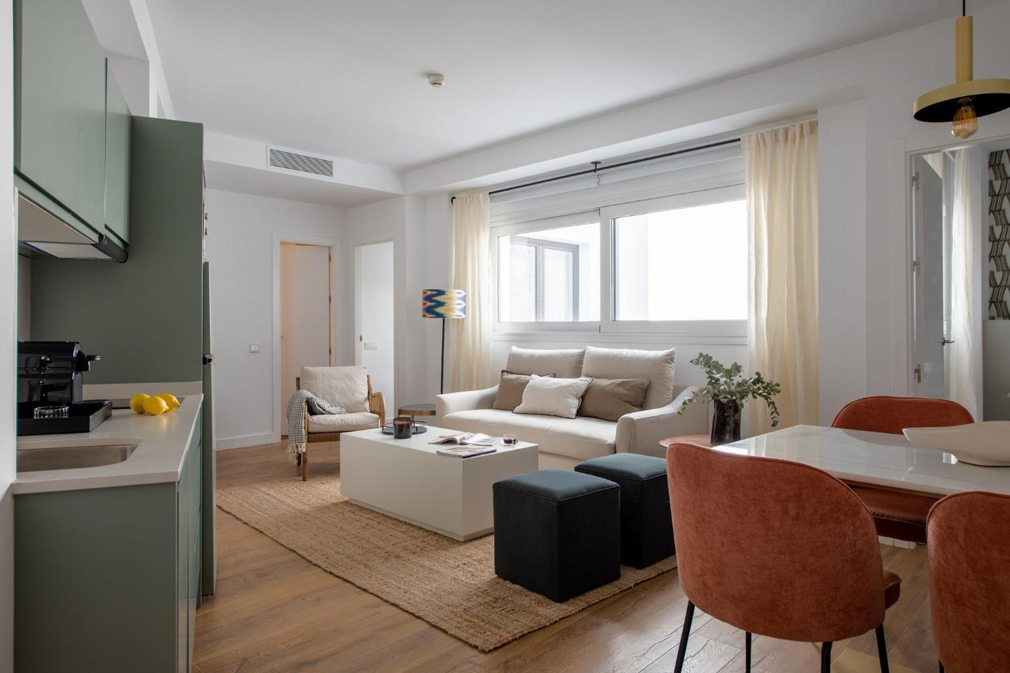 Apartamento de dos habitaciones