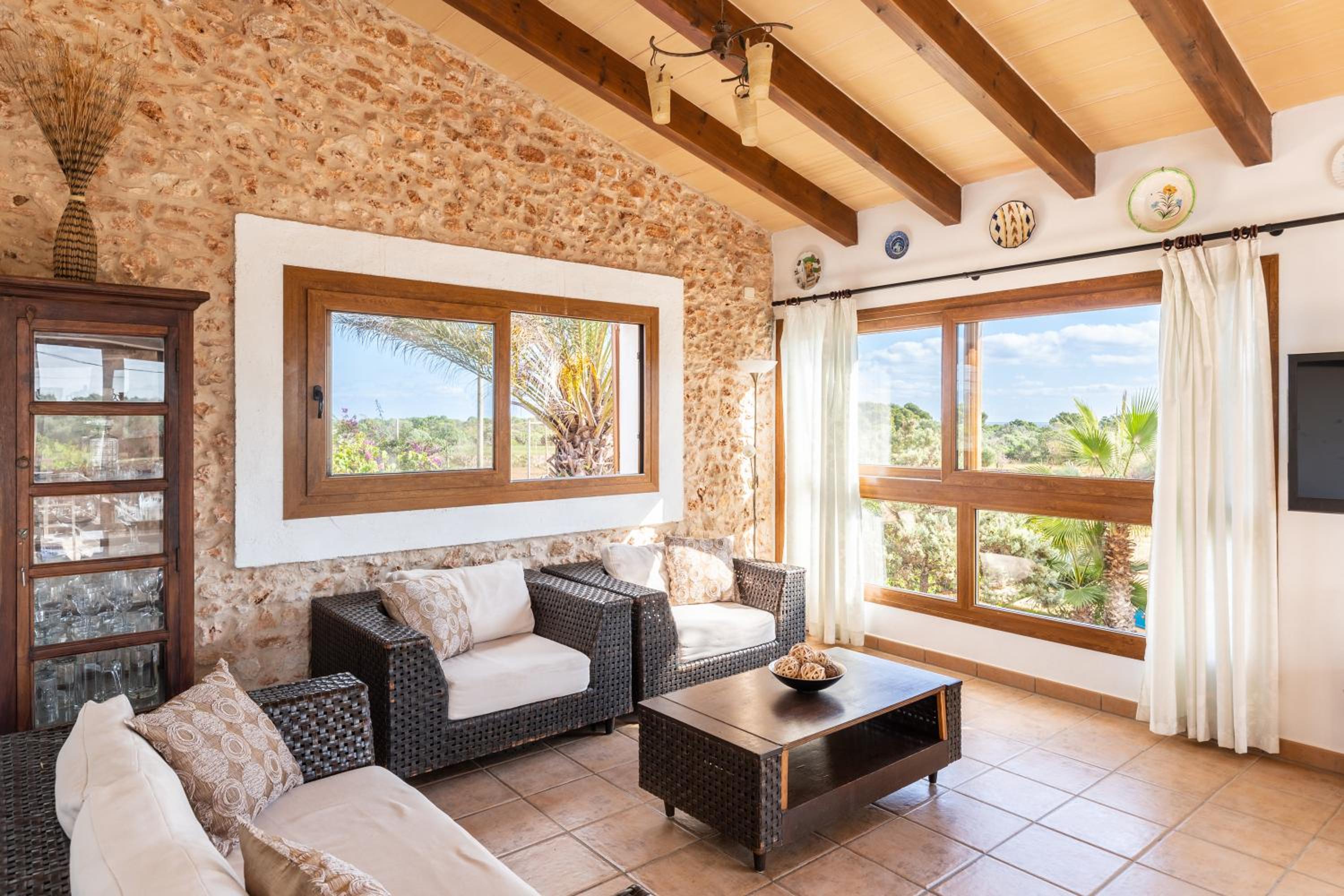 Villa con vistas al jardín