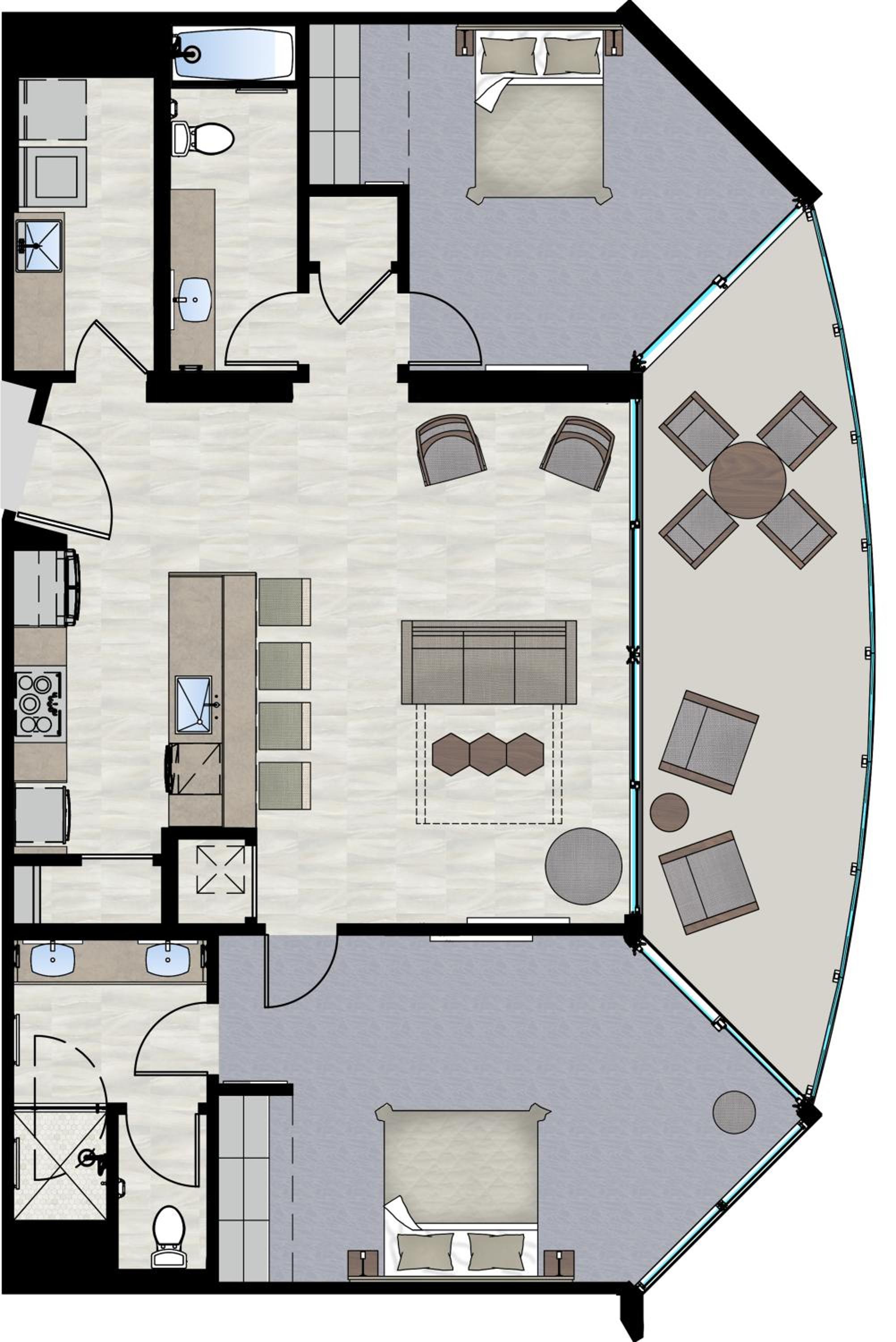 2 Bedroom Ocean View Residence - Photo 2