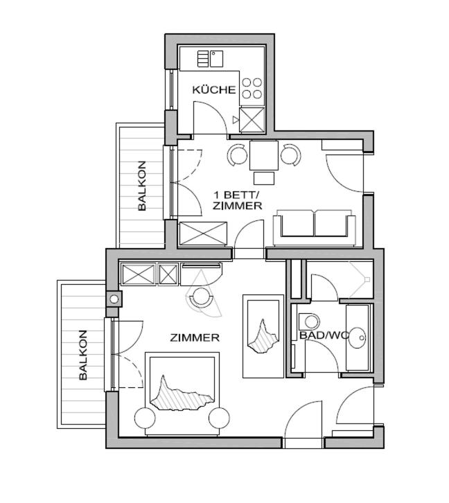 Apartment with Balcony photo 3