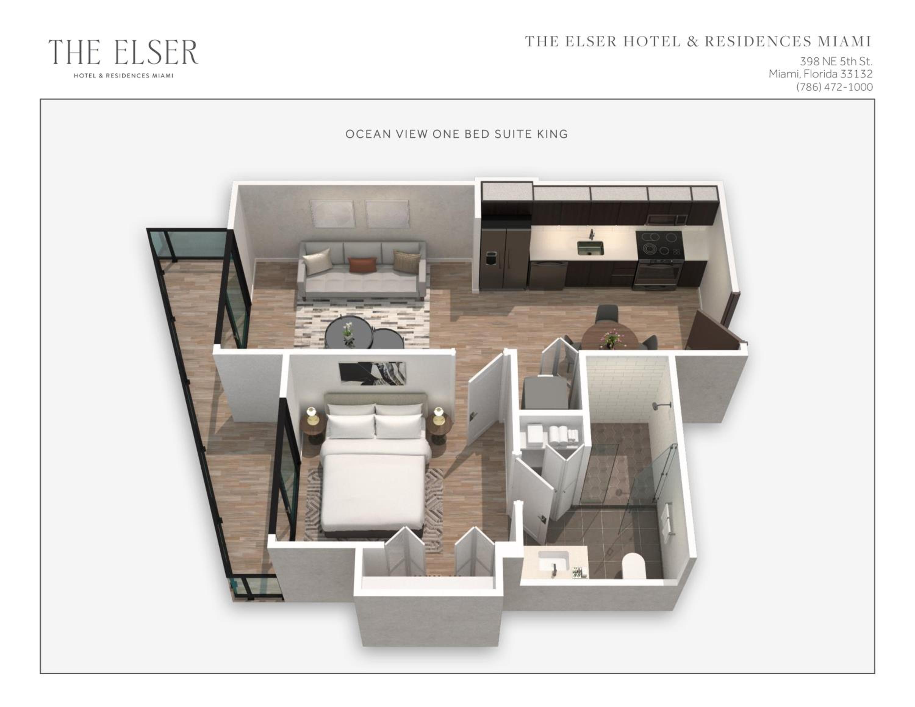 Ocean View One Bedroom Suite with King Bed thumbnail 6