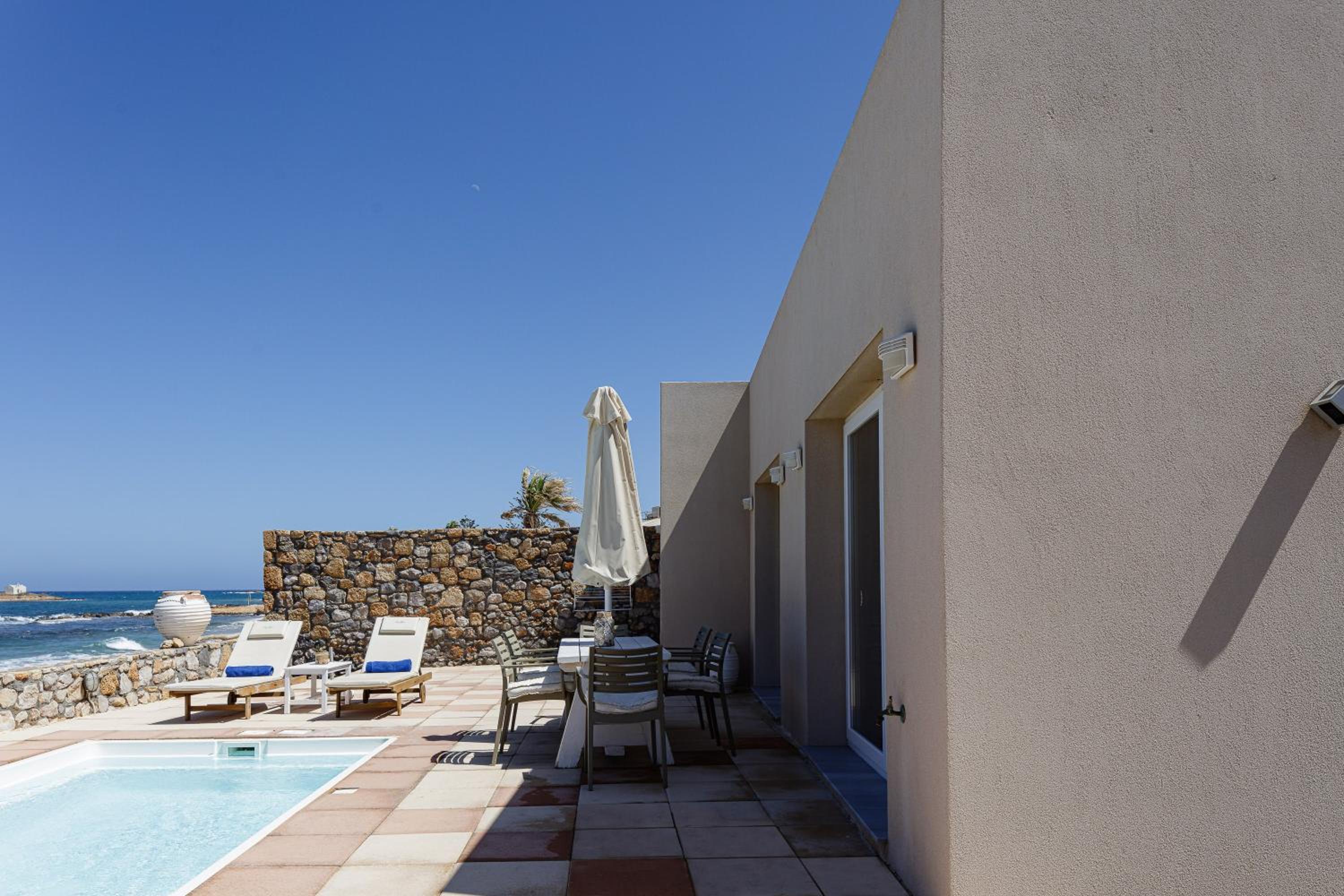Villa with Private Pool and Sea Front View photo 2