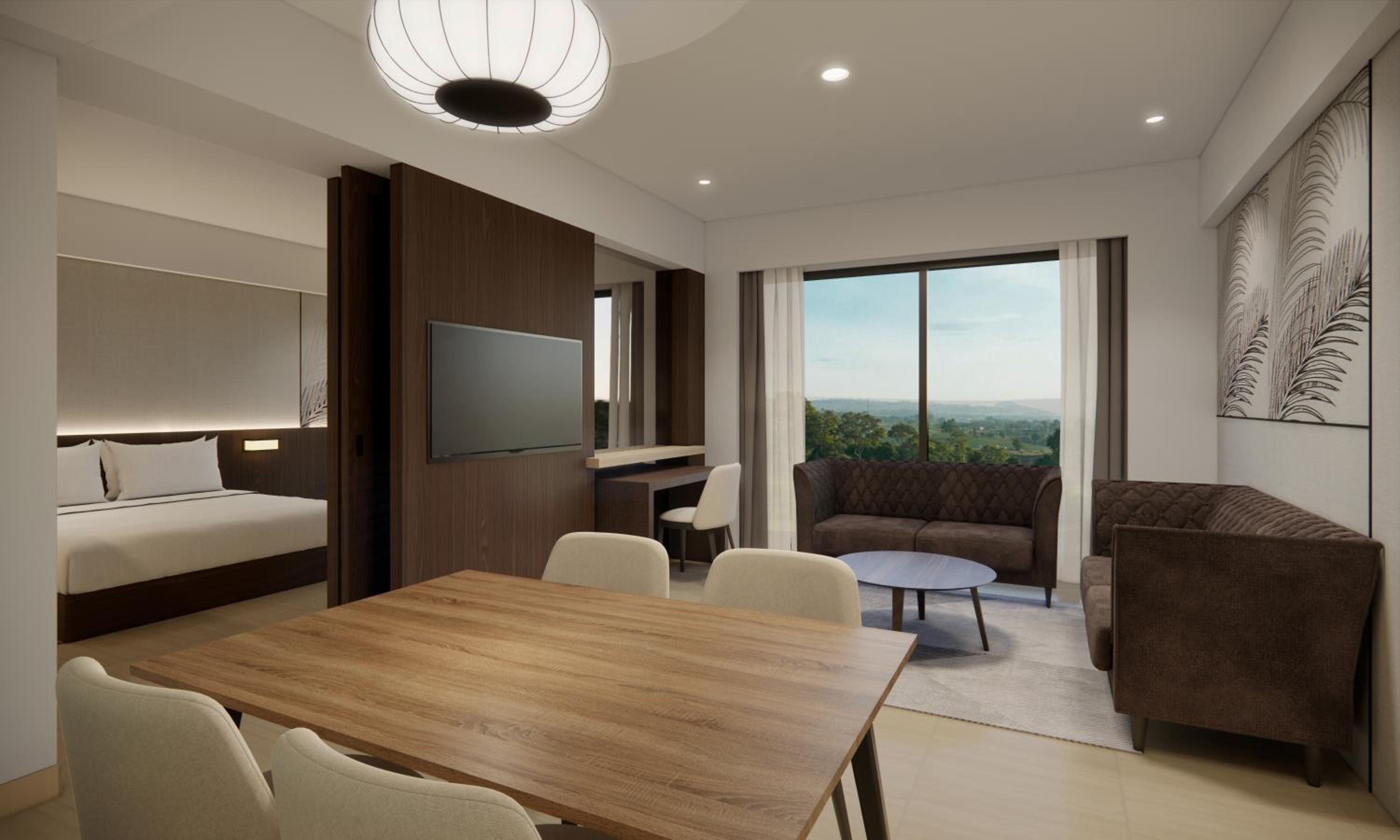 Presidential King Suite with Balcony and Garden View
