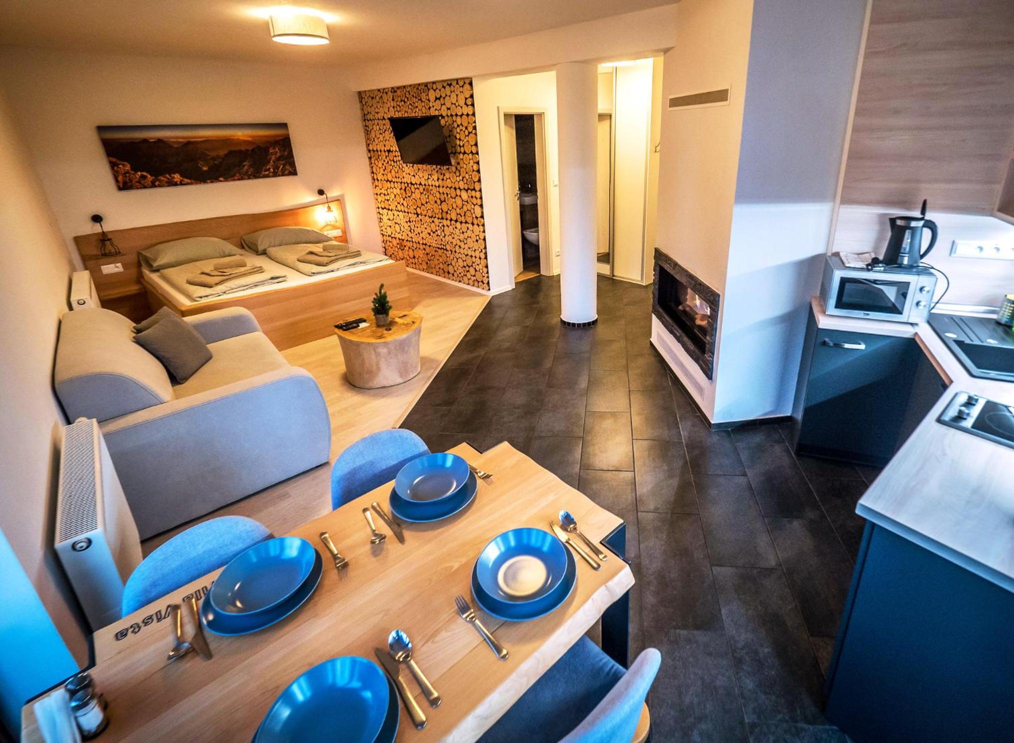 Studio with Fireplace and Balcony photo 1