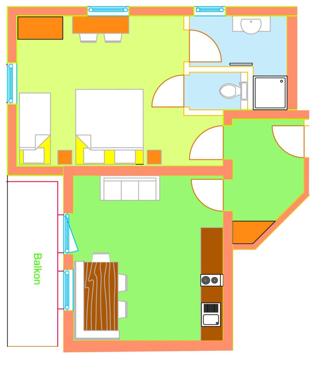 One-Bedroom Apartment photo 2