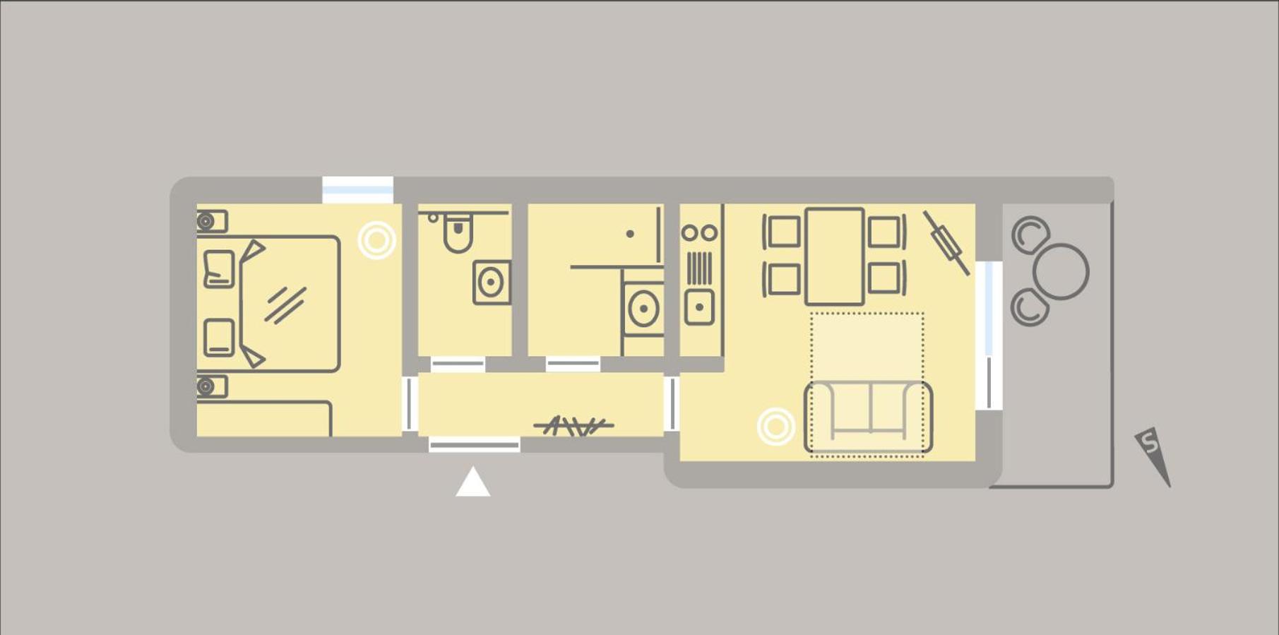 One-Bedroom Apartment with Balcony photo 2