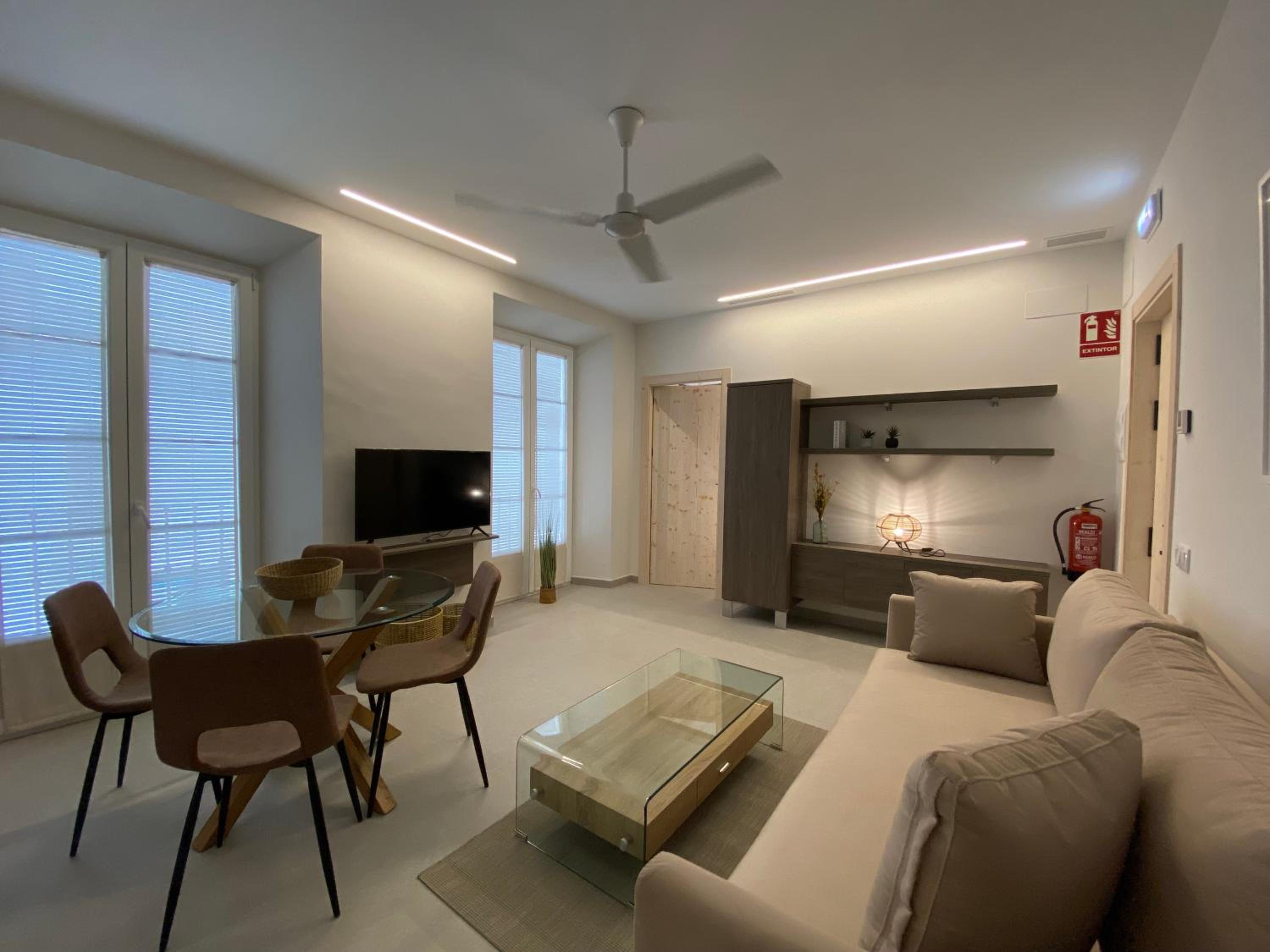 Departamento de una habitación con vista a la ciudad