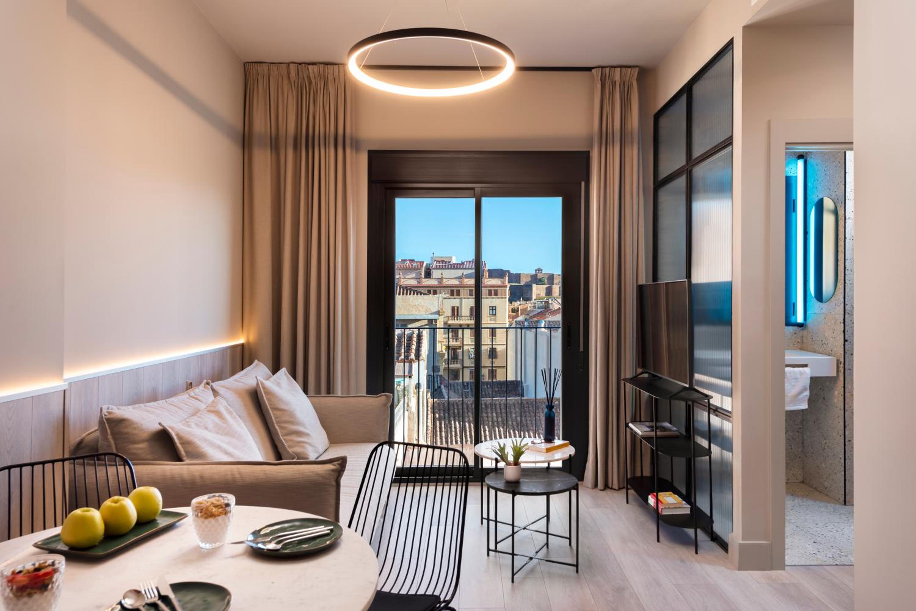 Apartamento con vista al jardín