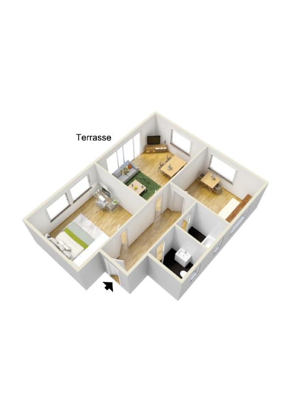 Apartment with Mountain View photo 3