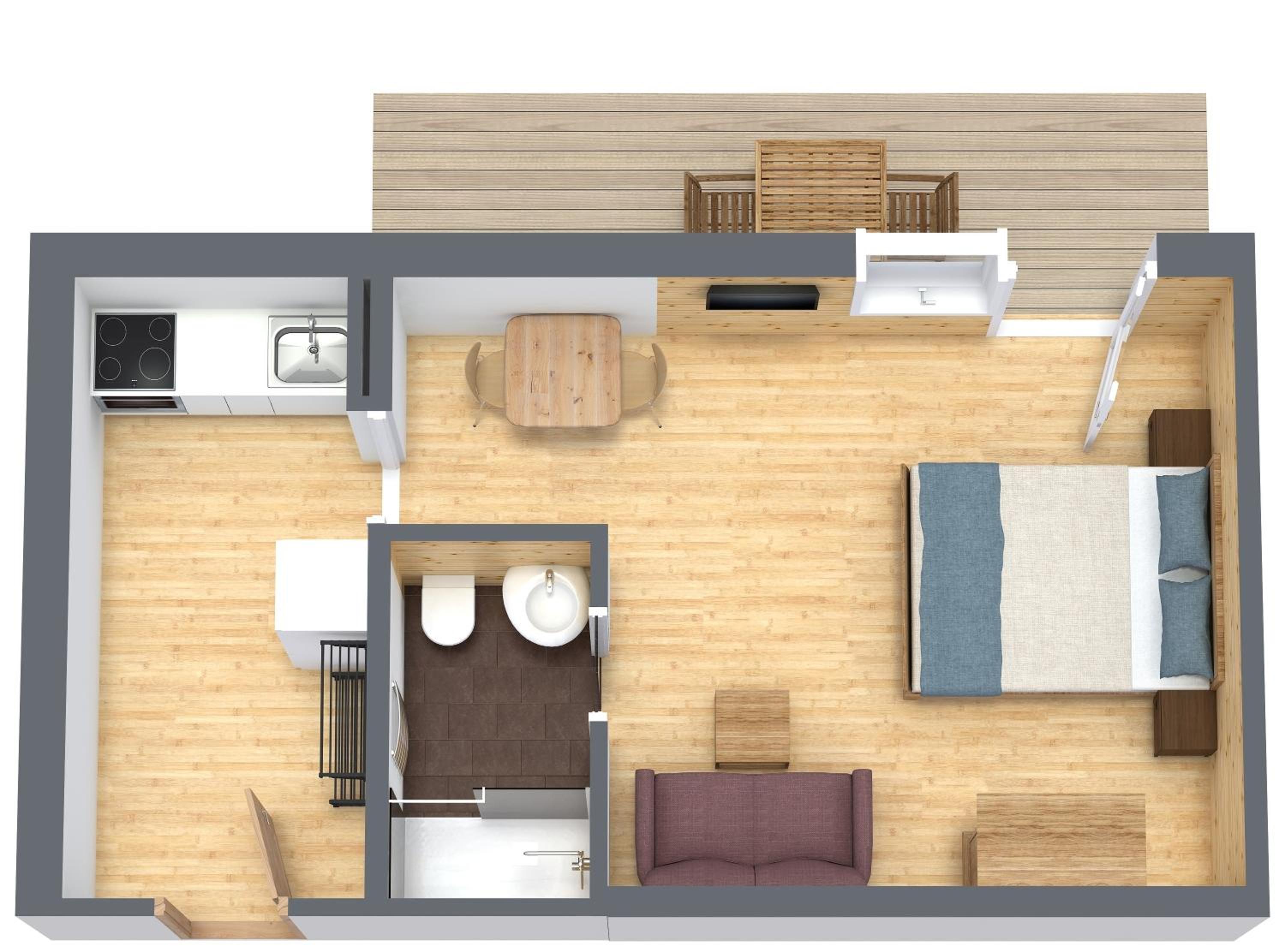 One-Bedroom Apartment photo 3