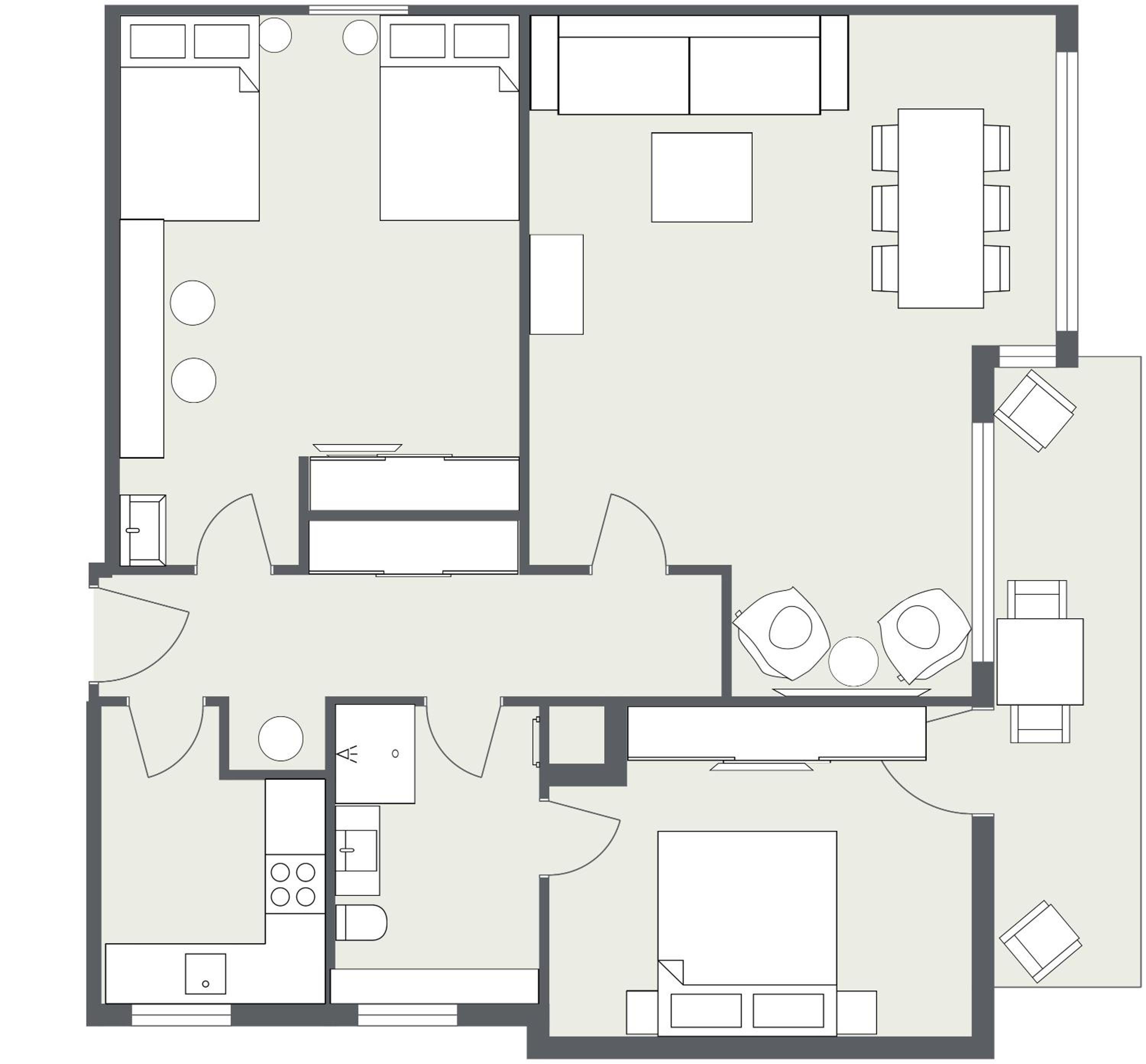 Two-Bedroom Apartment photo 2
