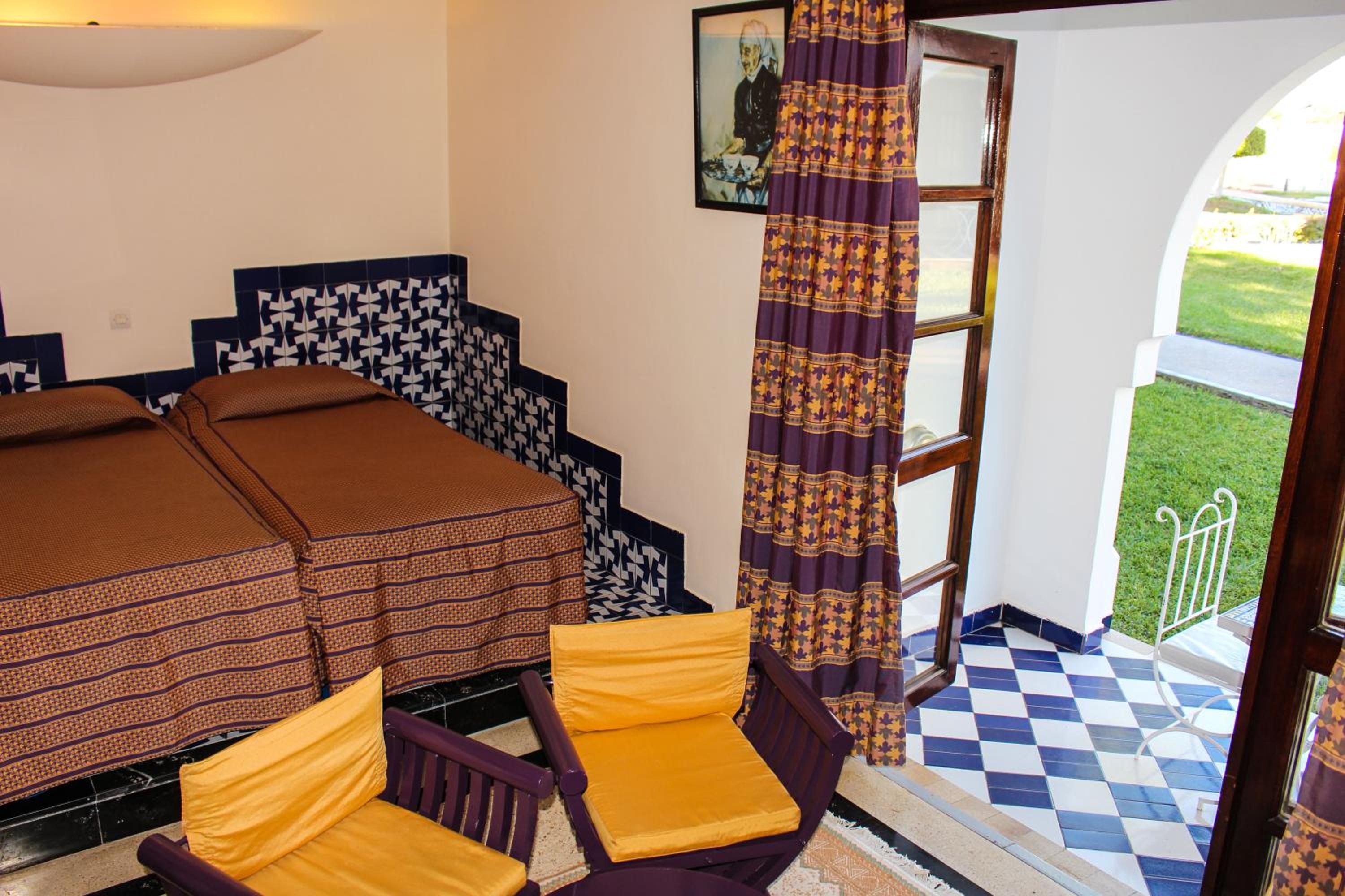 Relax in style in this cozy hotel retreat.