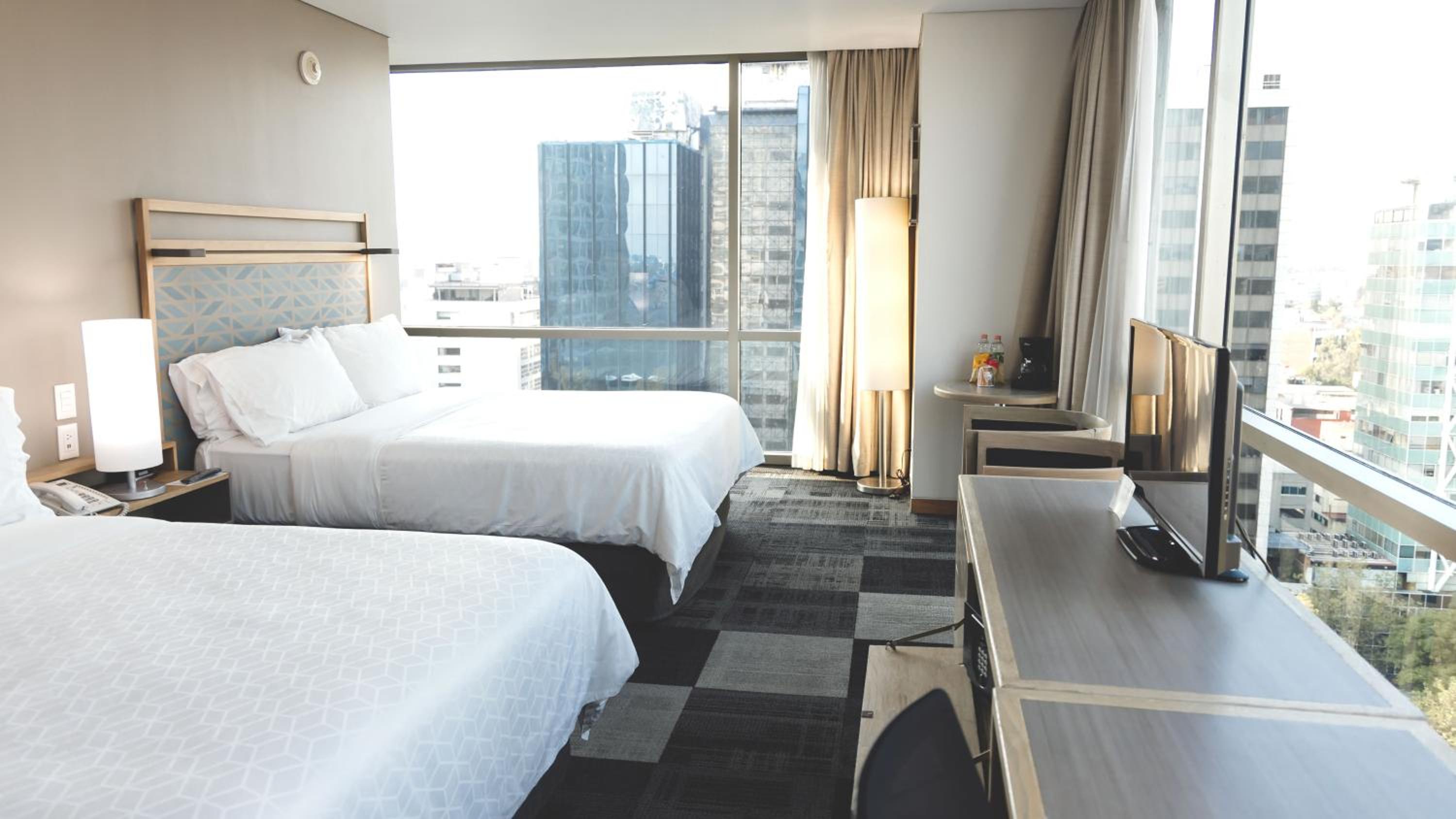 Standard Double Room with Two Double Beds and City View