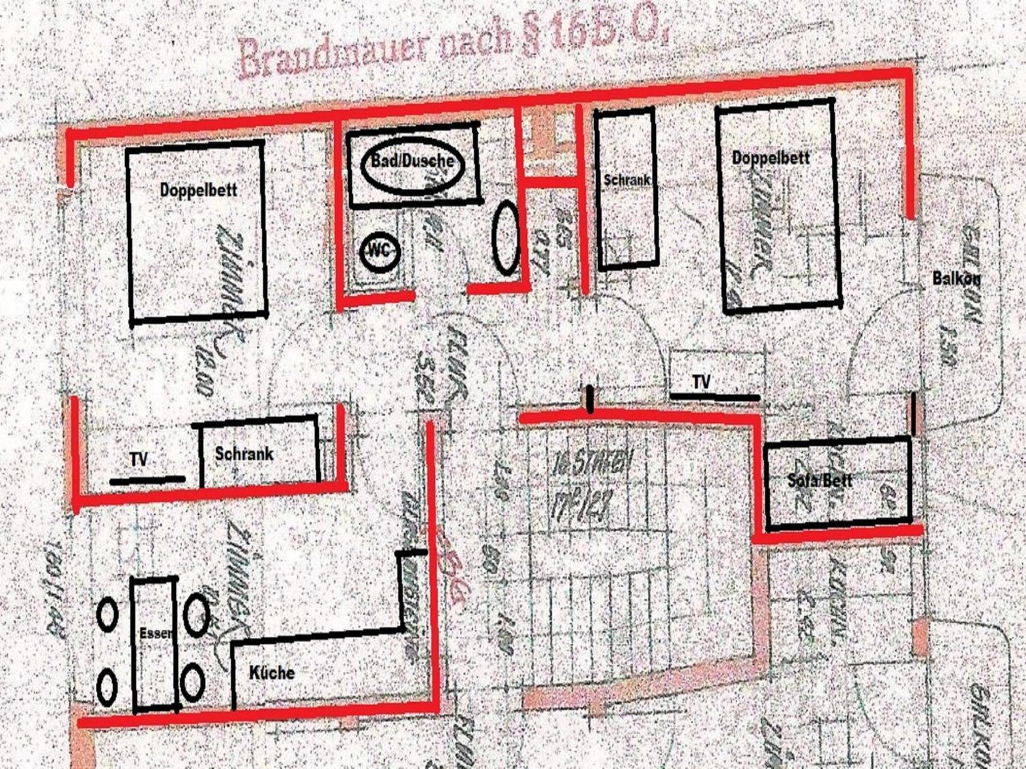 Two-Bedroom Apartment with Balcony (App. Lucca) photo 3