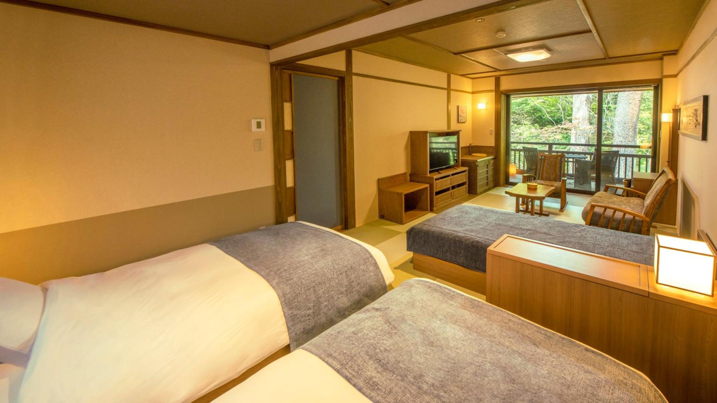 Deluxe Twin Room with Open-Air Bath (Check in14:00/out 10:00) - Dinner Time 17:30 - Photo 3