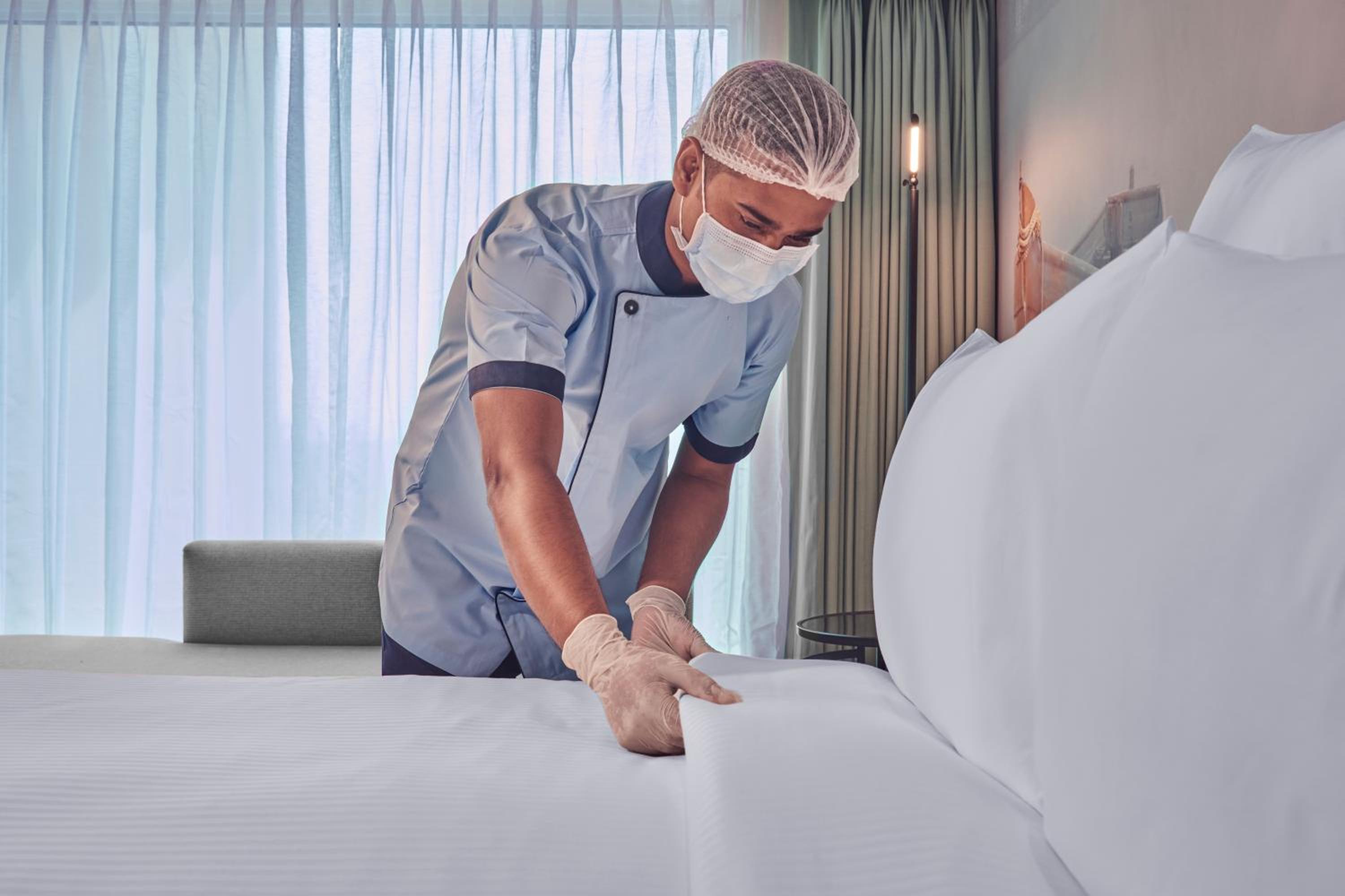 Standard Double Room with 1+1 Happy Hours from 5pm to 7 pm on select beverages , 20% Discount on Spa on select packages, Laundry, and Food & Soft Beverages