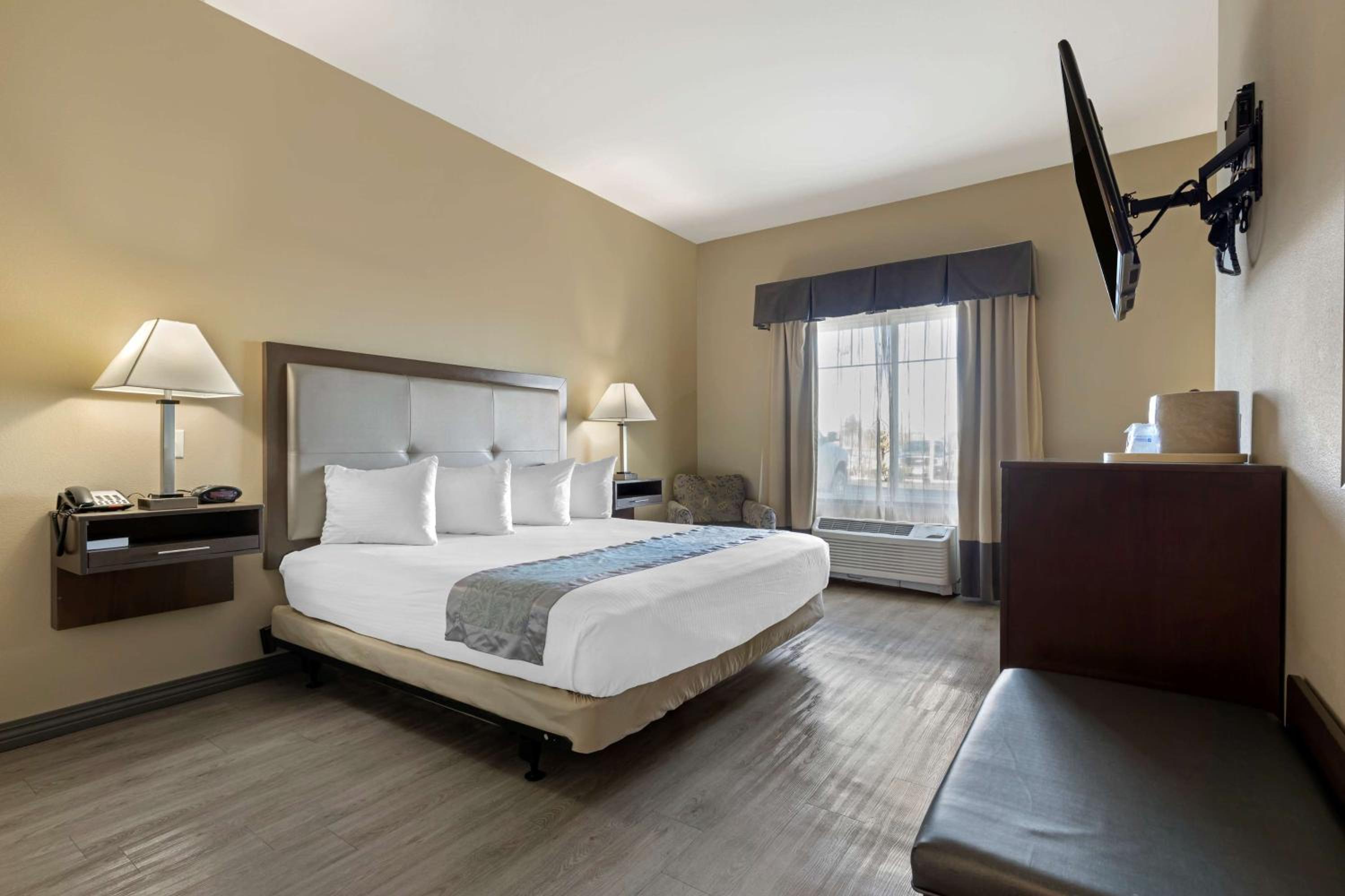 King Room with Roll-in Shower - Pet Friendly/Mobility Accessible