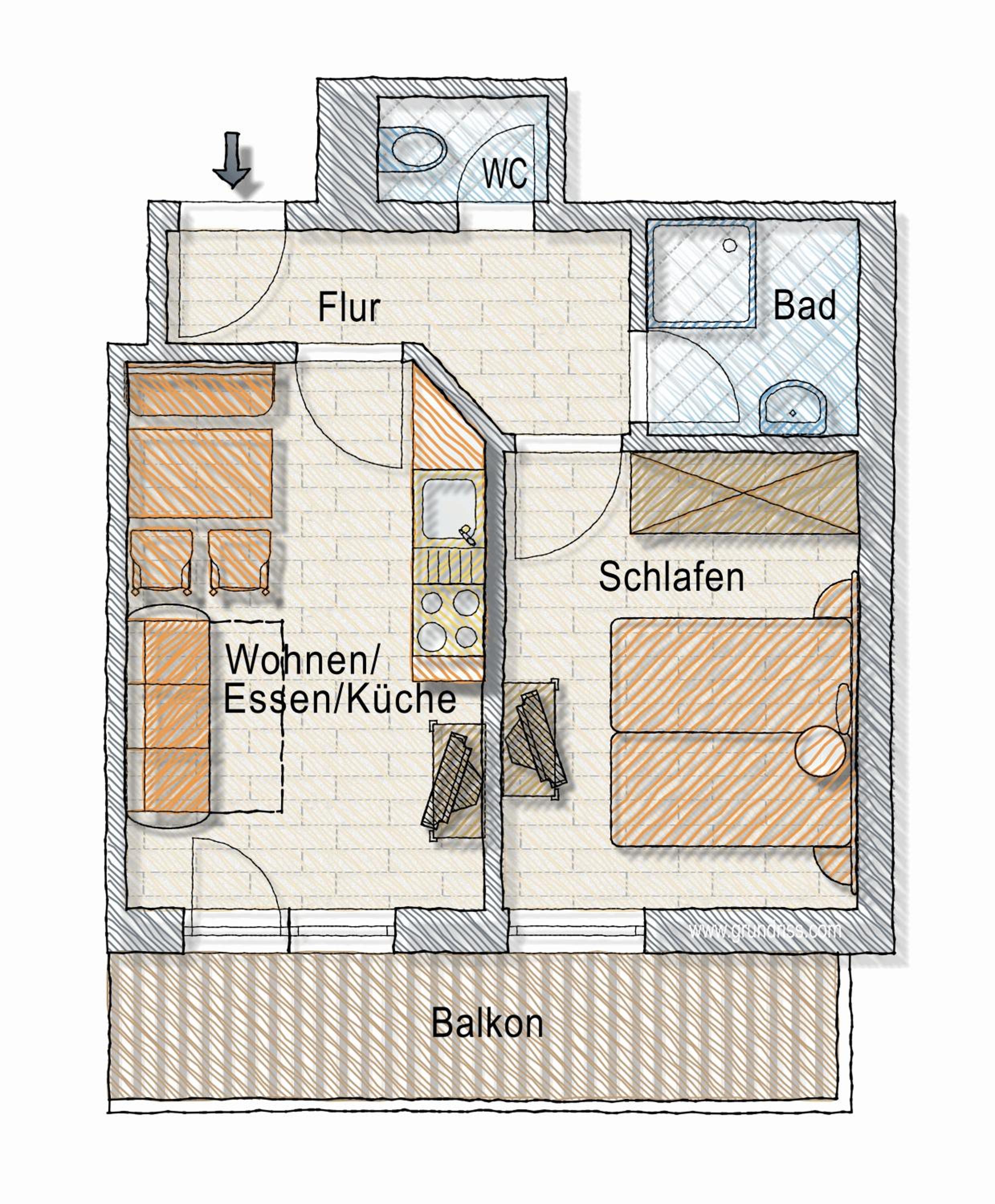 Apartment with Balcony photo 3