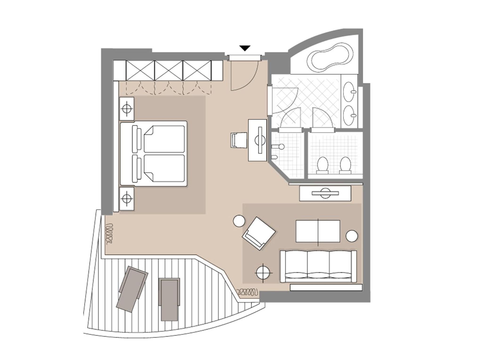Elegante Natur Junior Suite mit Alpenblick photo
