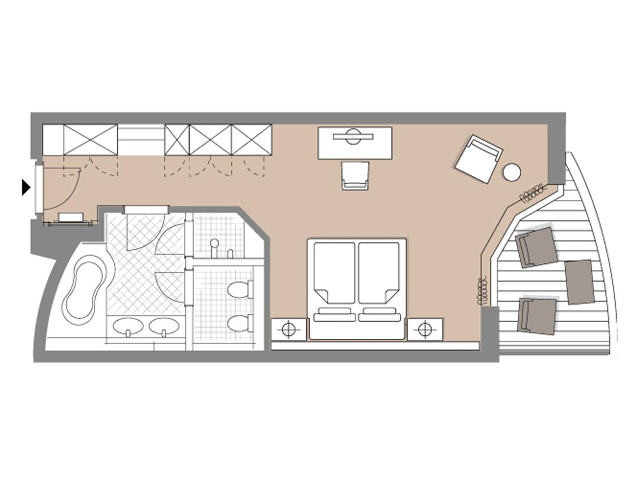 Elegantes Natur Deluxe Doppelzimmer mit Alpenblick