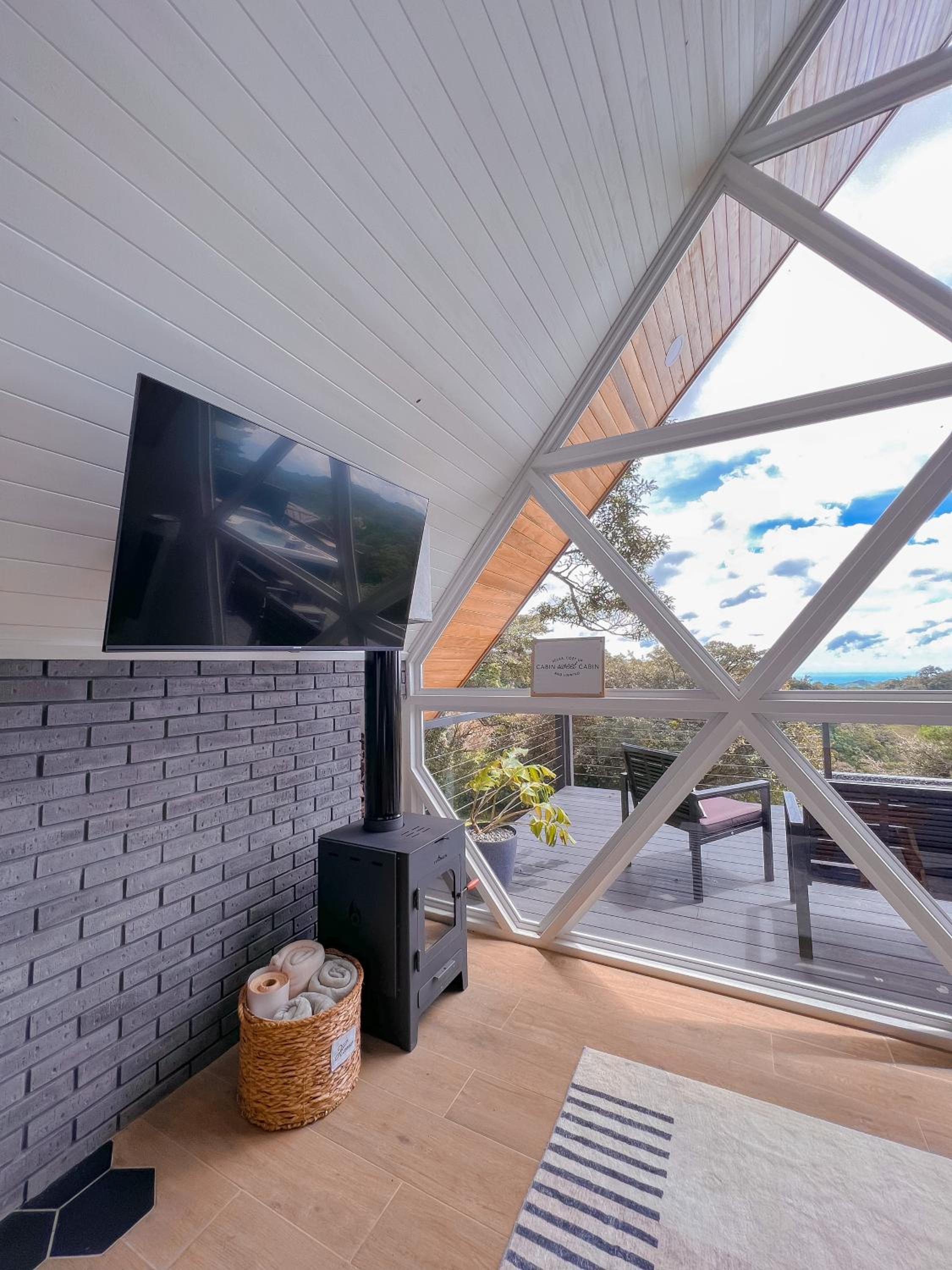 A-Frame with Mountain View