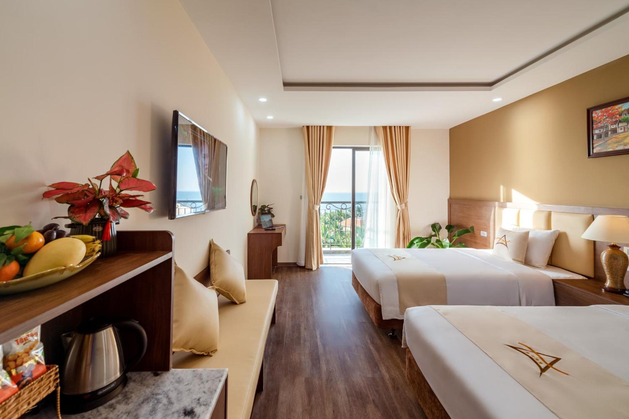 Deluxe Double Room with Balcony and Sea View - Photo 6