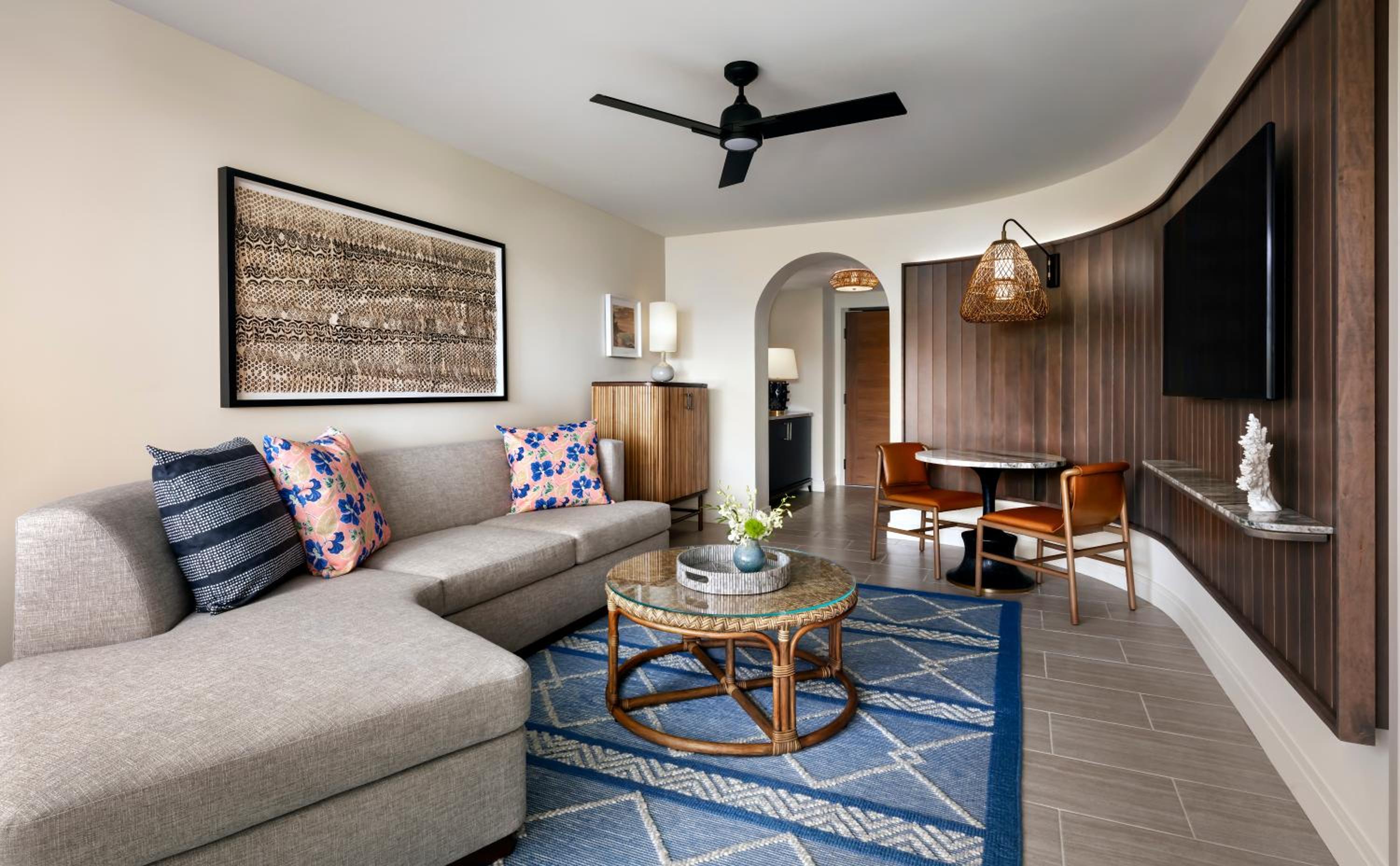 King Suite with Sofa Bed and Garden View