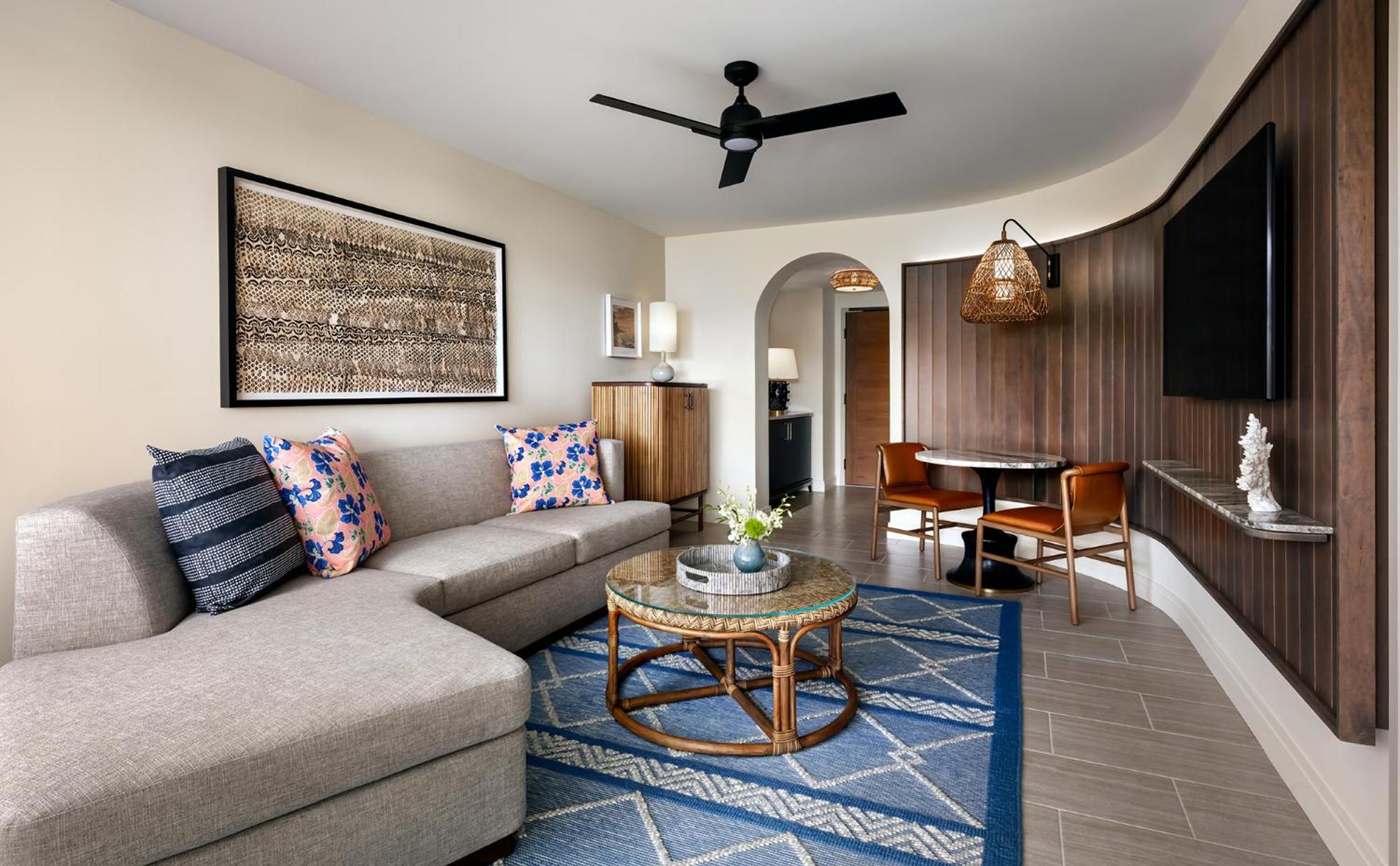 King Suite with Sofa Bed and Partial Ocean View