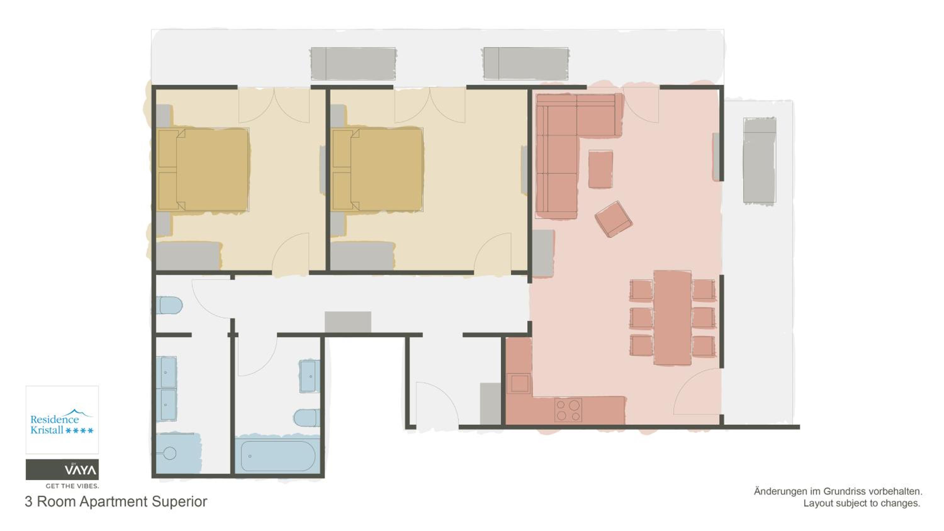 Two-Bedroom Superior Apartment photo 3