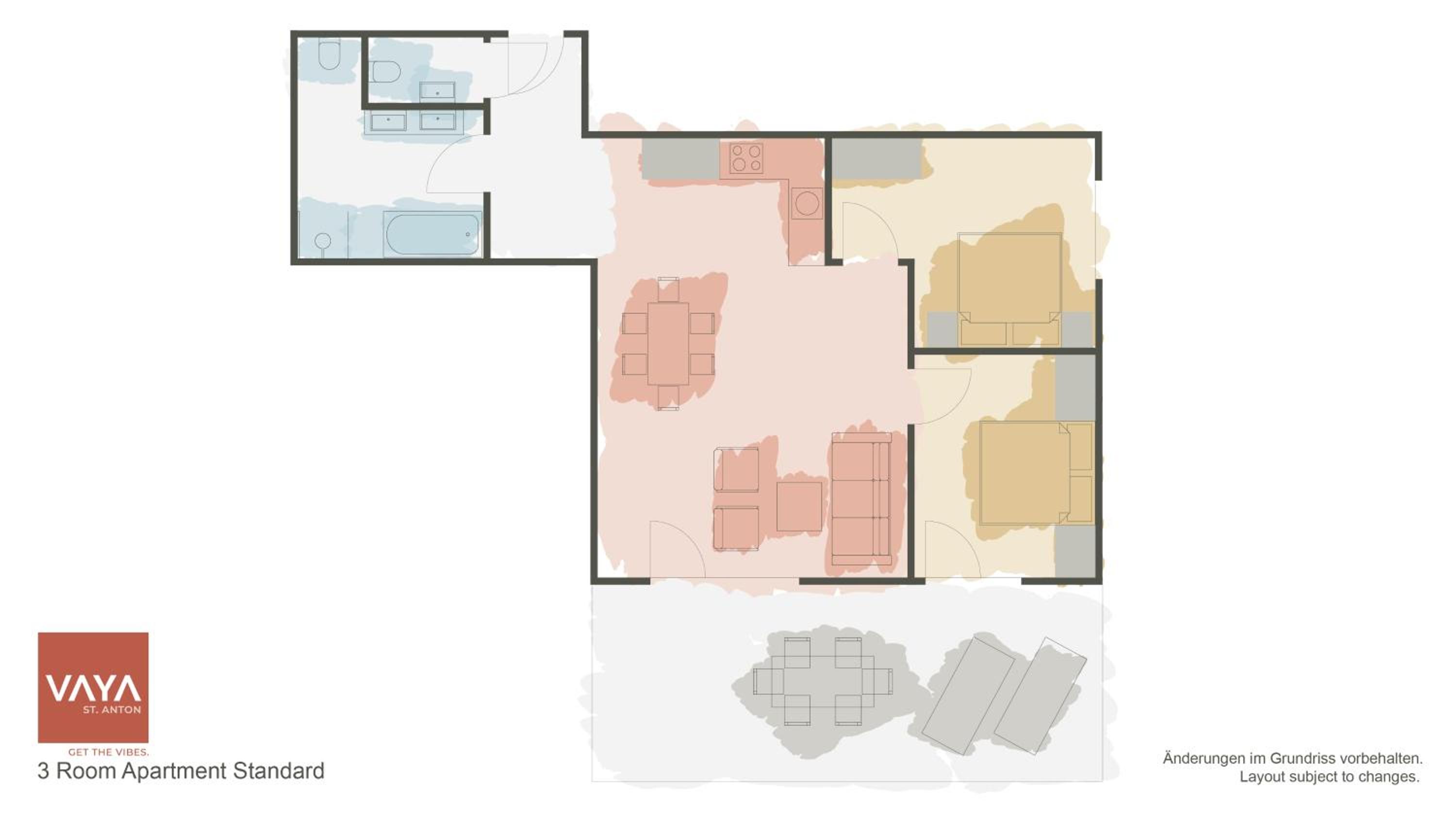 Three room apartment standard