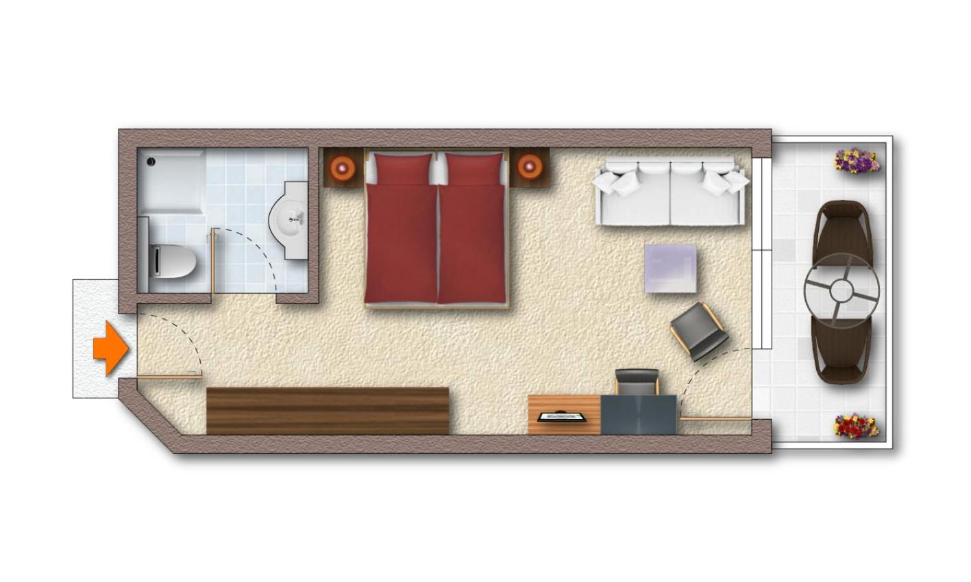 Double or Twin Room with Balcony photo 2