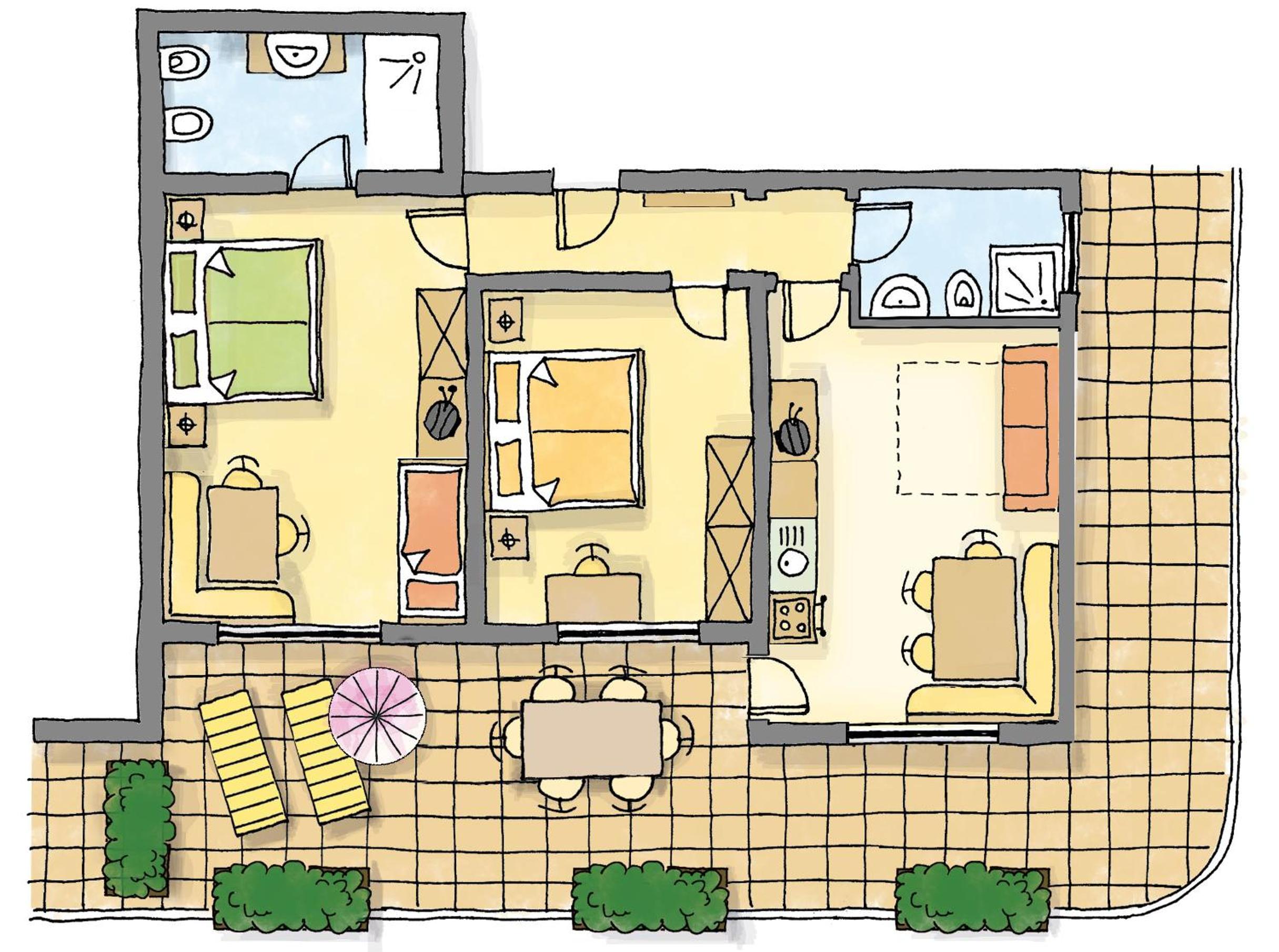 Two-Bedroom Apartment with Terrace photo 3