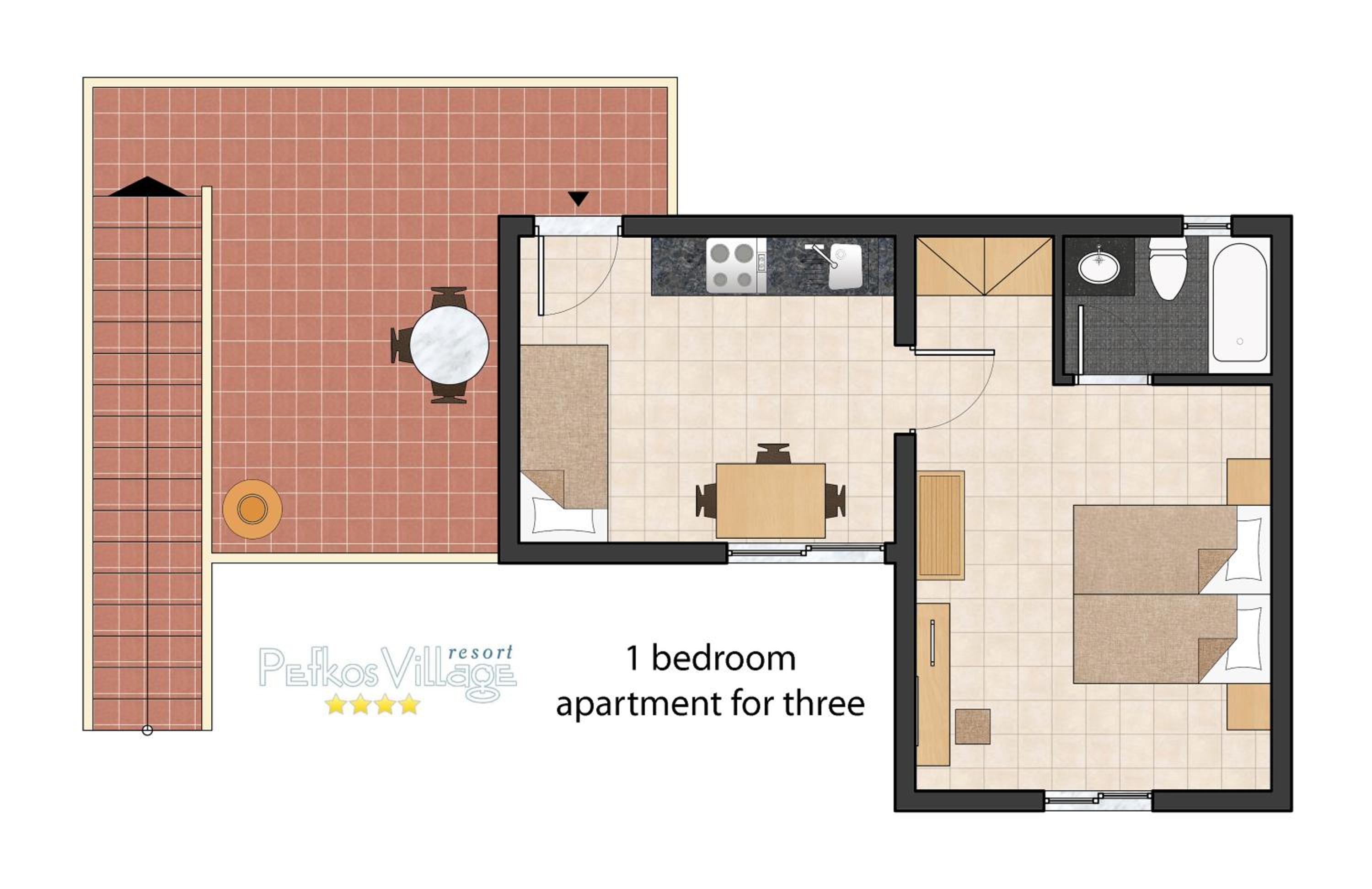 One-Bedroom Apartment (3 Adults) photo 2