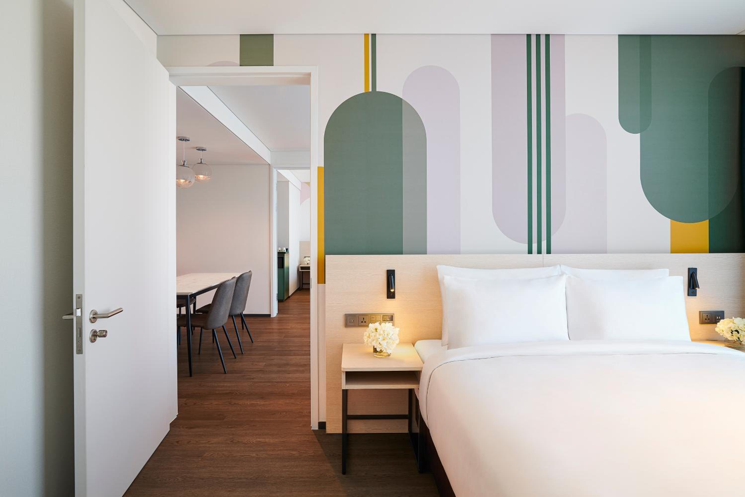 Deluxe Suite Room with One Double Bed and Two Single Beds
