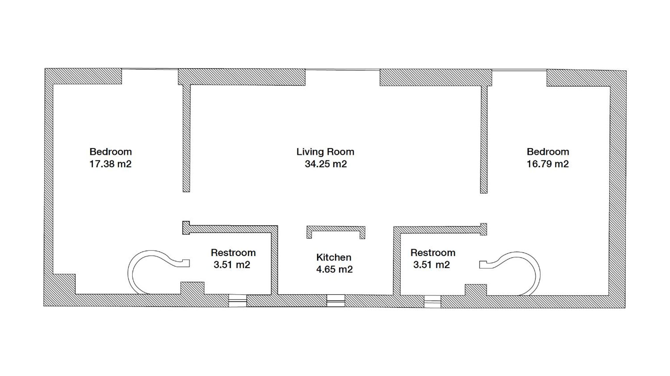 Two-Bedroom Deluxe Apartment with Garden View photo 3