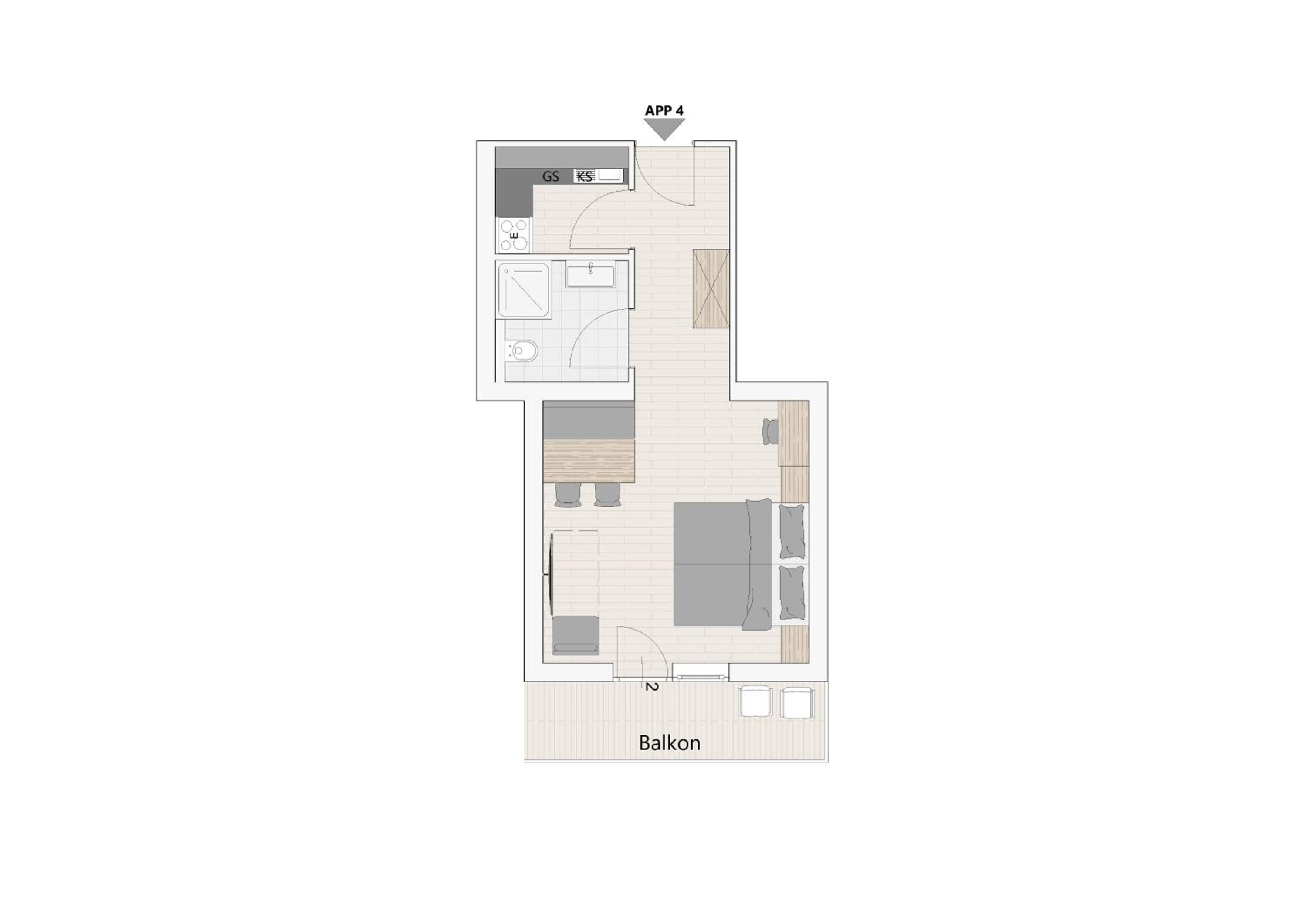 Studio Apartment photo 3