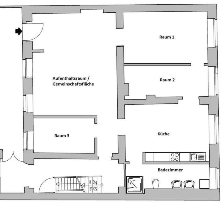 Three-Bedroom Apartment