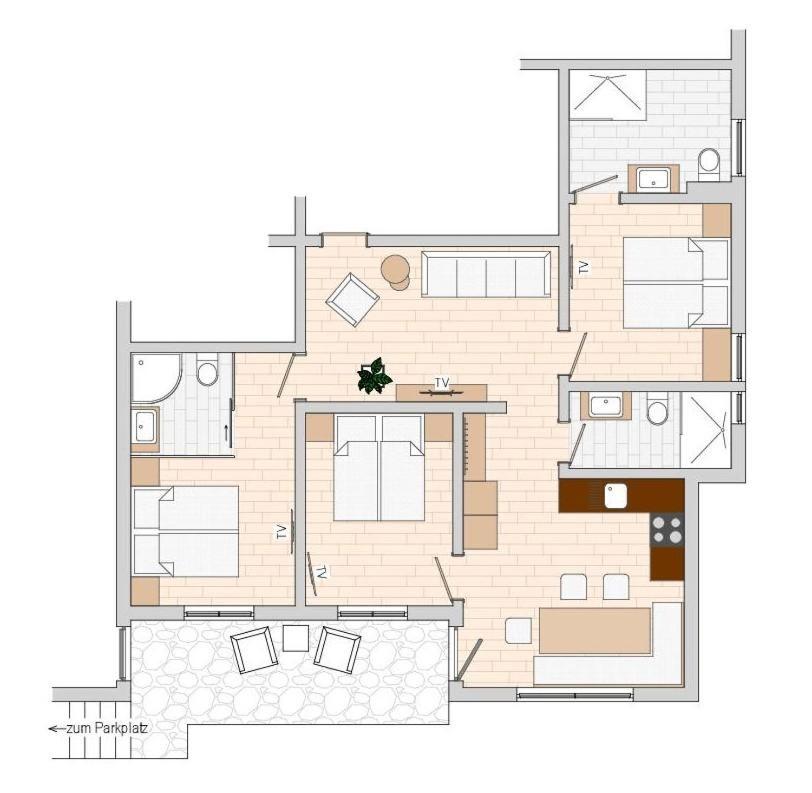 Apartment with Shower and terrace photo 3