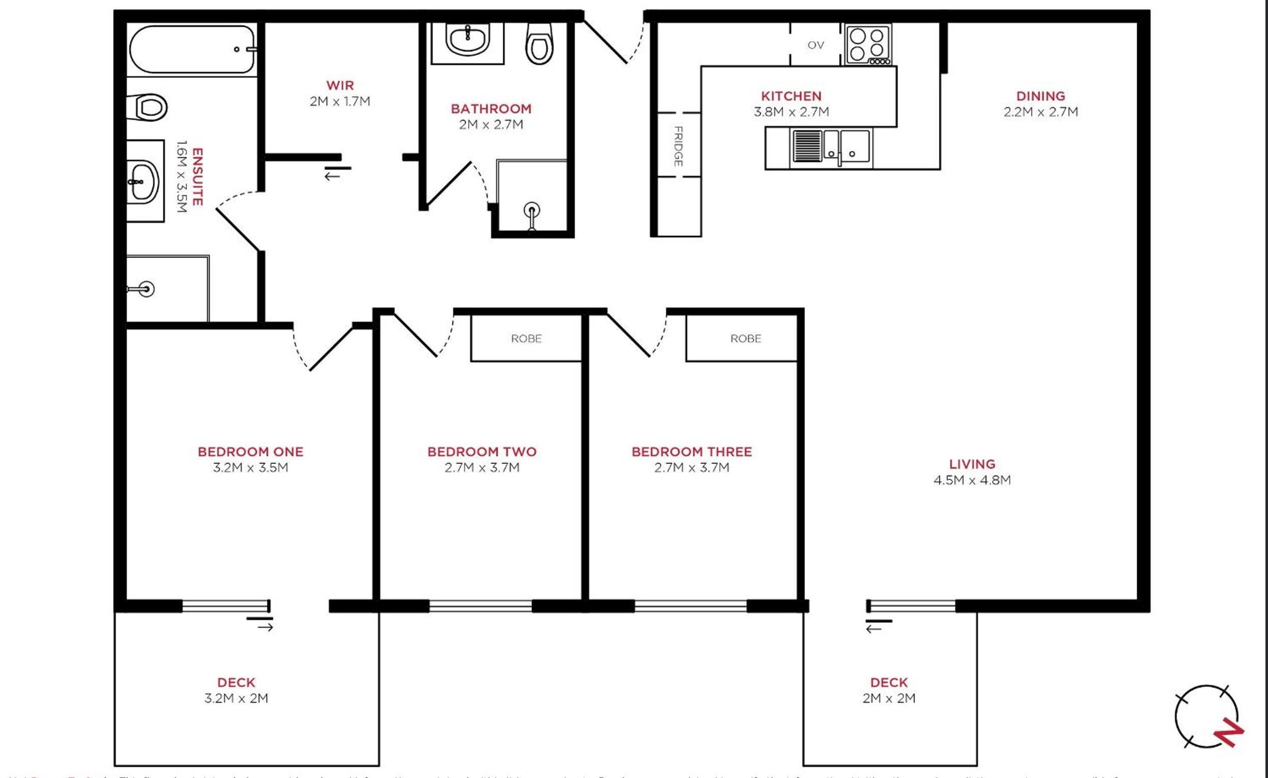 Three-Bedroom Apartment photo 3