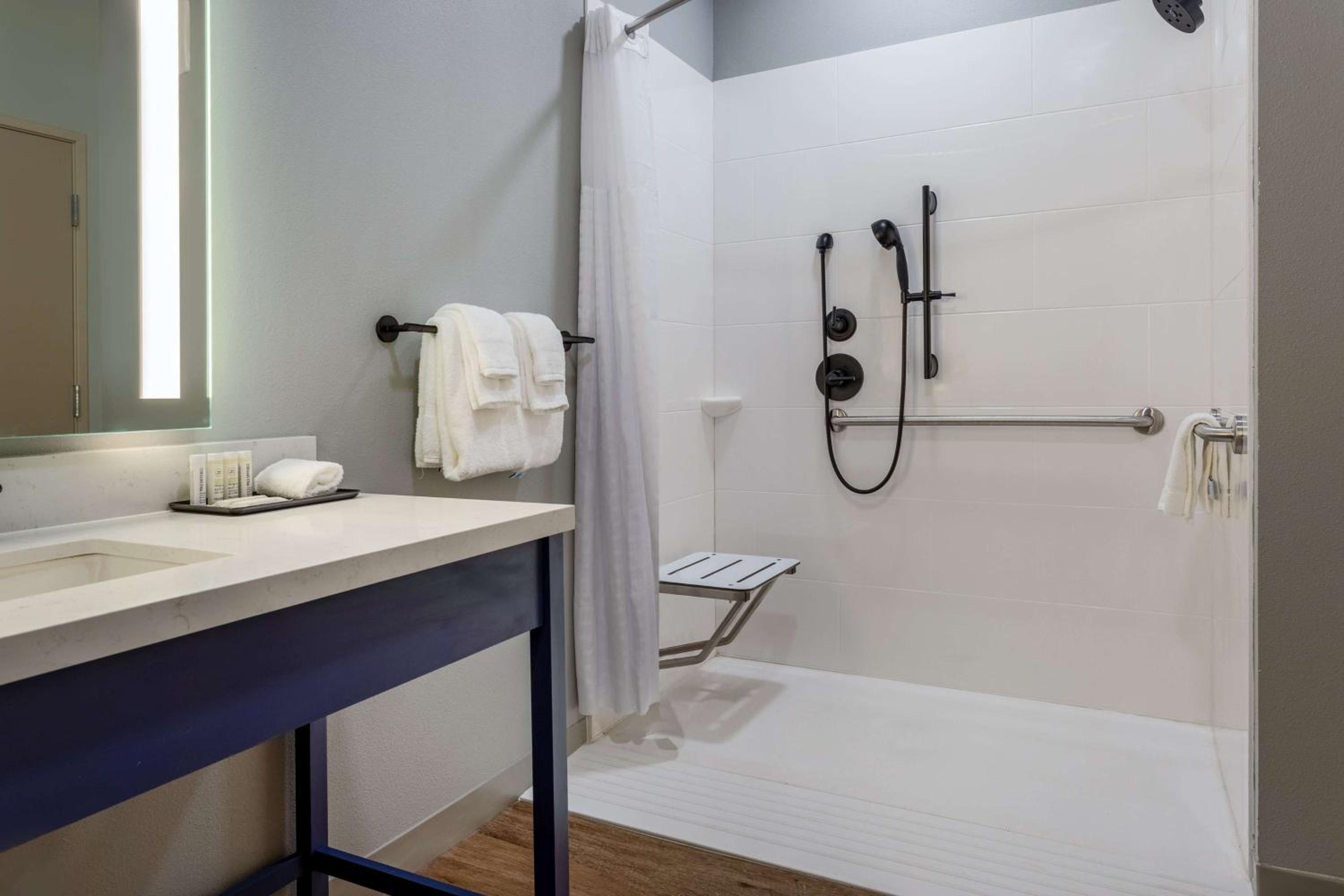 1 King Bed, Mobility/Hearing Accessible Room, Roll-In Shower, Non-Smoking - Photo 2