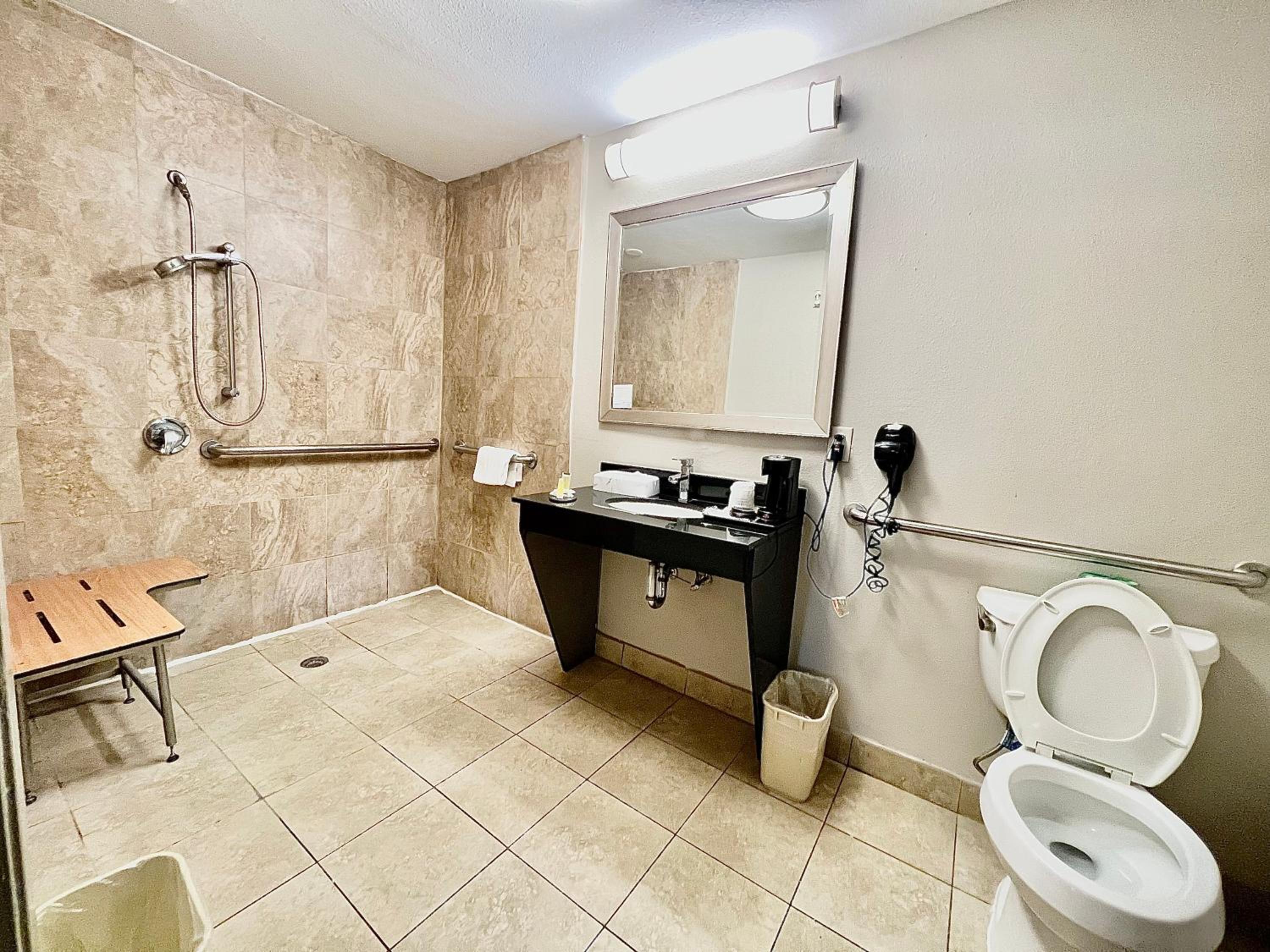 Double Room with Mobility Access and Roll-In Shower -  Non-Smoking