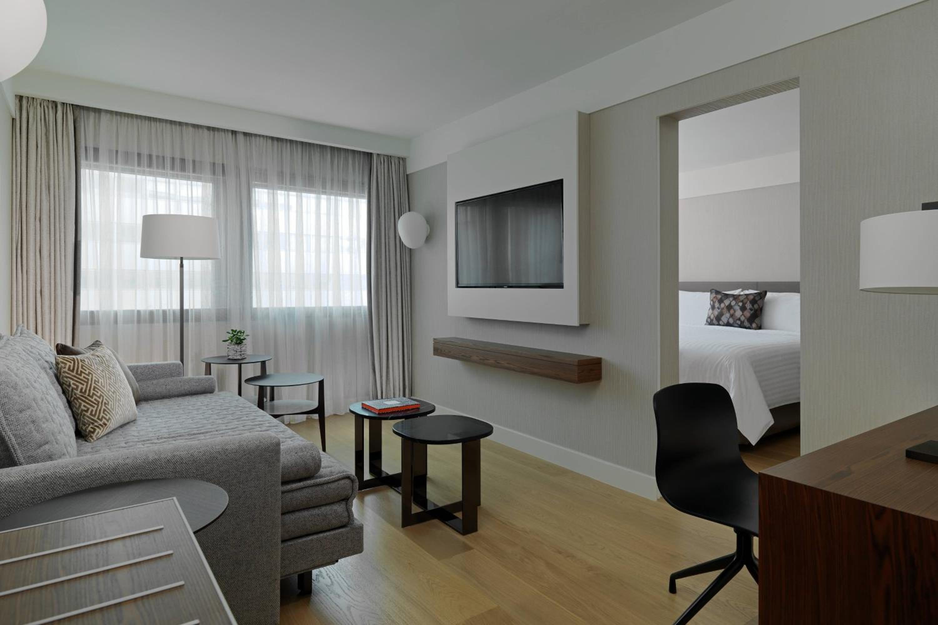 One Bedroom Suite with King Bed and Courtyard View